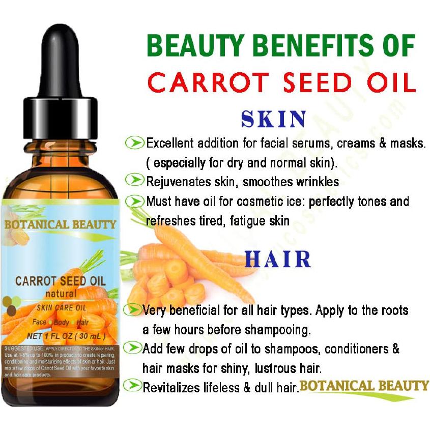 Aceite de Semilla de Zanahoria 100% Natural Botanical Beauty 30 ml