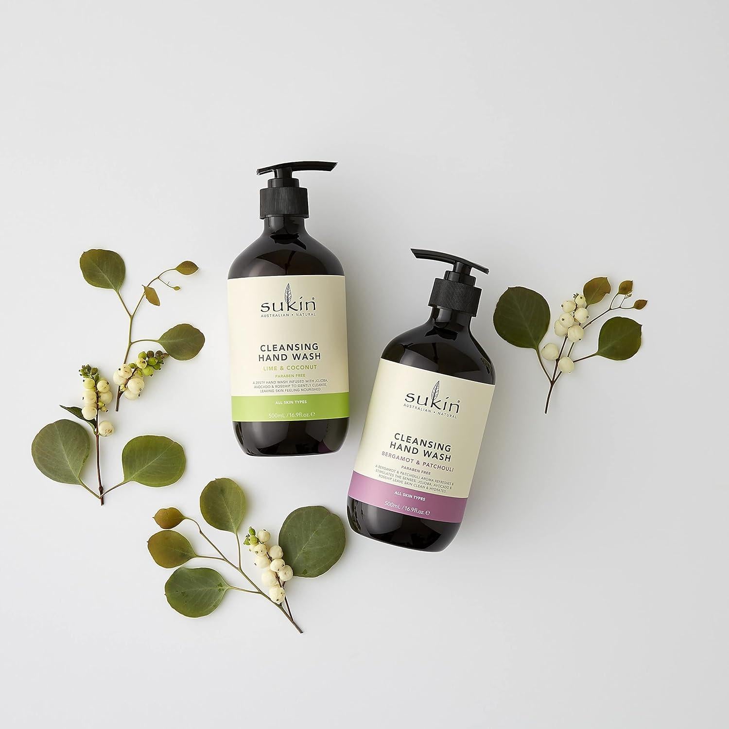 Jabón de Manos Sukin Bergamota y Pachulí 500ml Natural