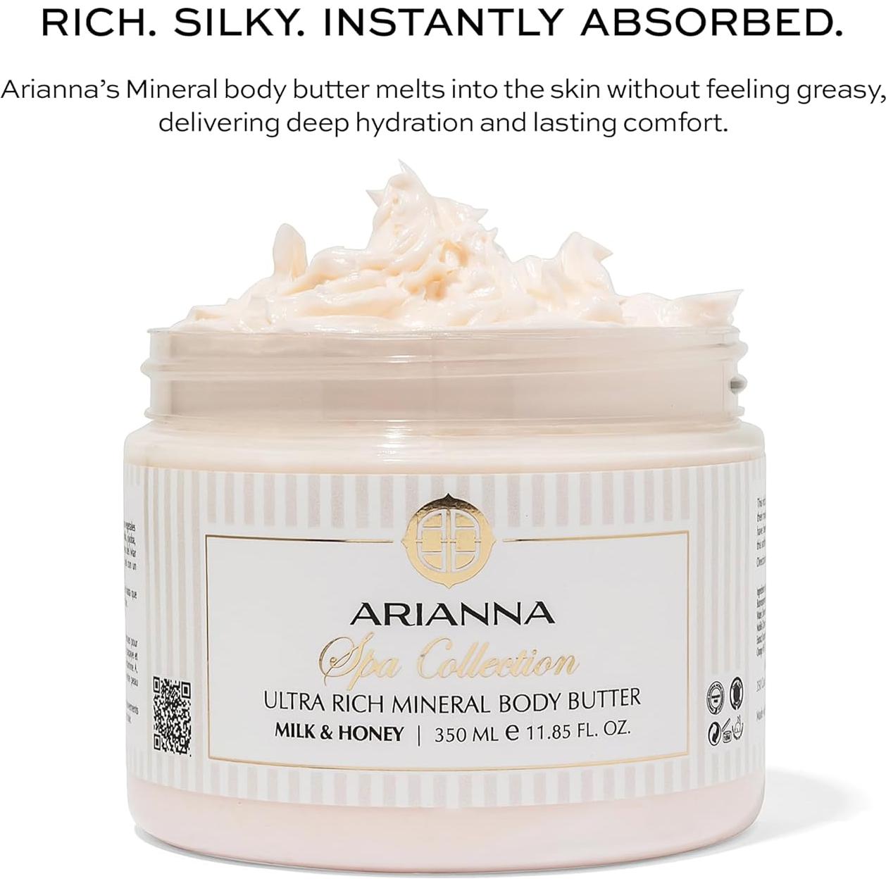 Manteca Corporal Mineral Vegana Arianna 311g Manzanilla Lavanda