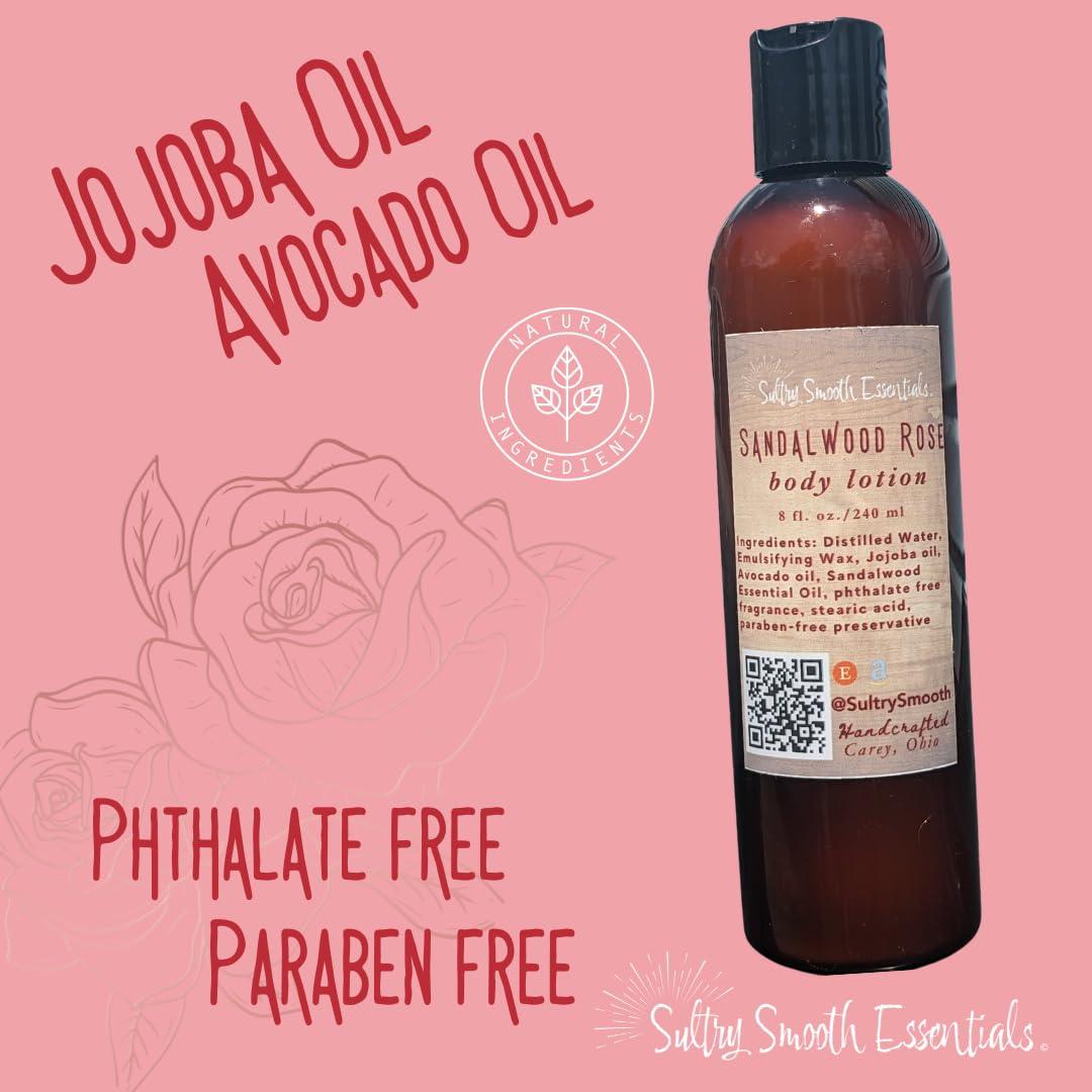 Loción Corporal SultrySmooth de Sándalo y Rosa 113 g