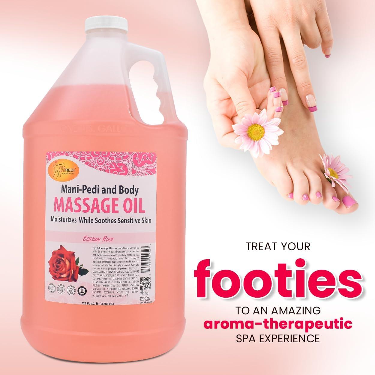 Aceite de Masaje Sensual SPA REDI 3.79L - Almendra y Rosa