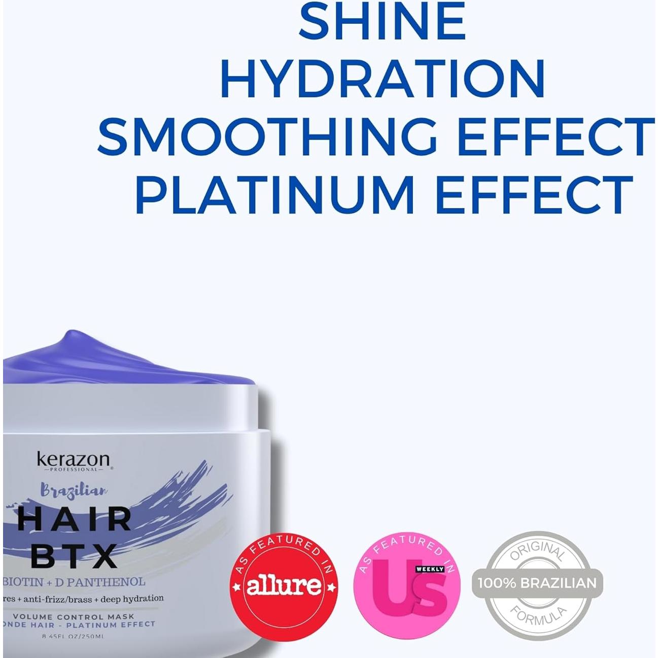 Kerazon Tratamiento de Cabello Brasileño BTX 236ml Efecto Platino