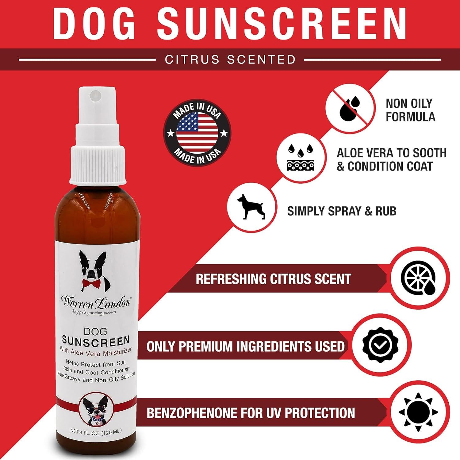 Protector Solar para Perros Warren London 113.4g Aloe Vera