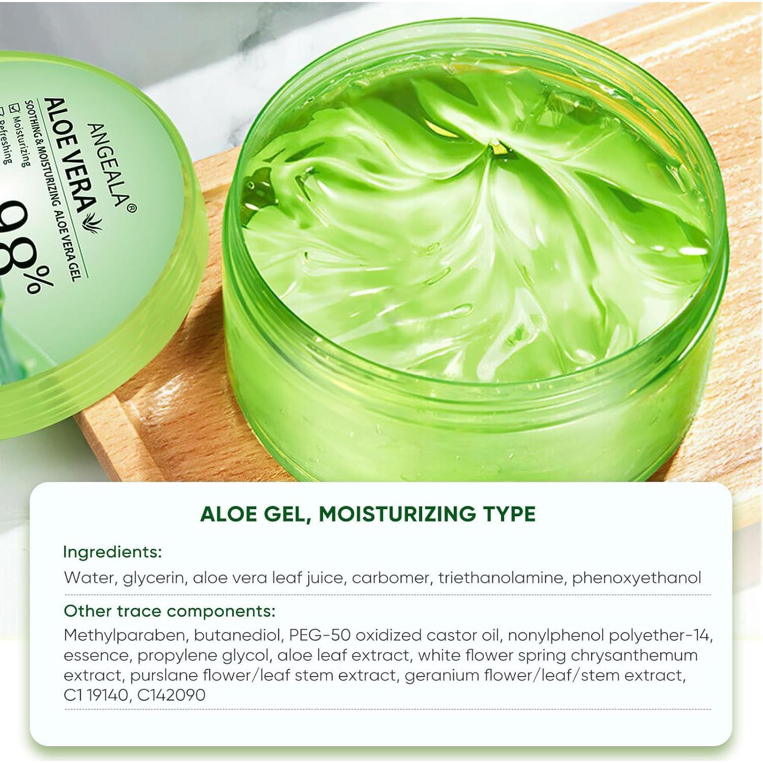 Gel de Aloe Vera Orgánico Aero Zen 284 g Hidratante Facial y Corporal
