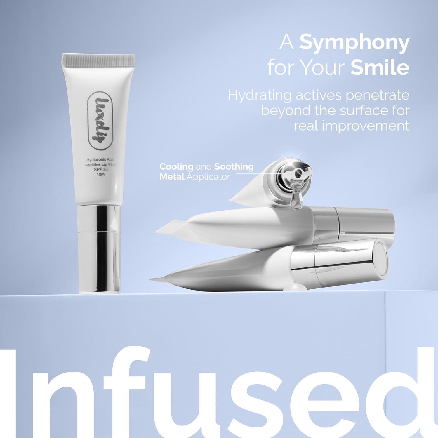 Bálsamo Labial LuxeLip Elixir Hidratante Transparente 10ml