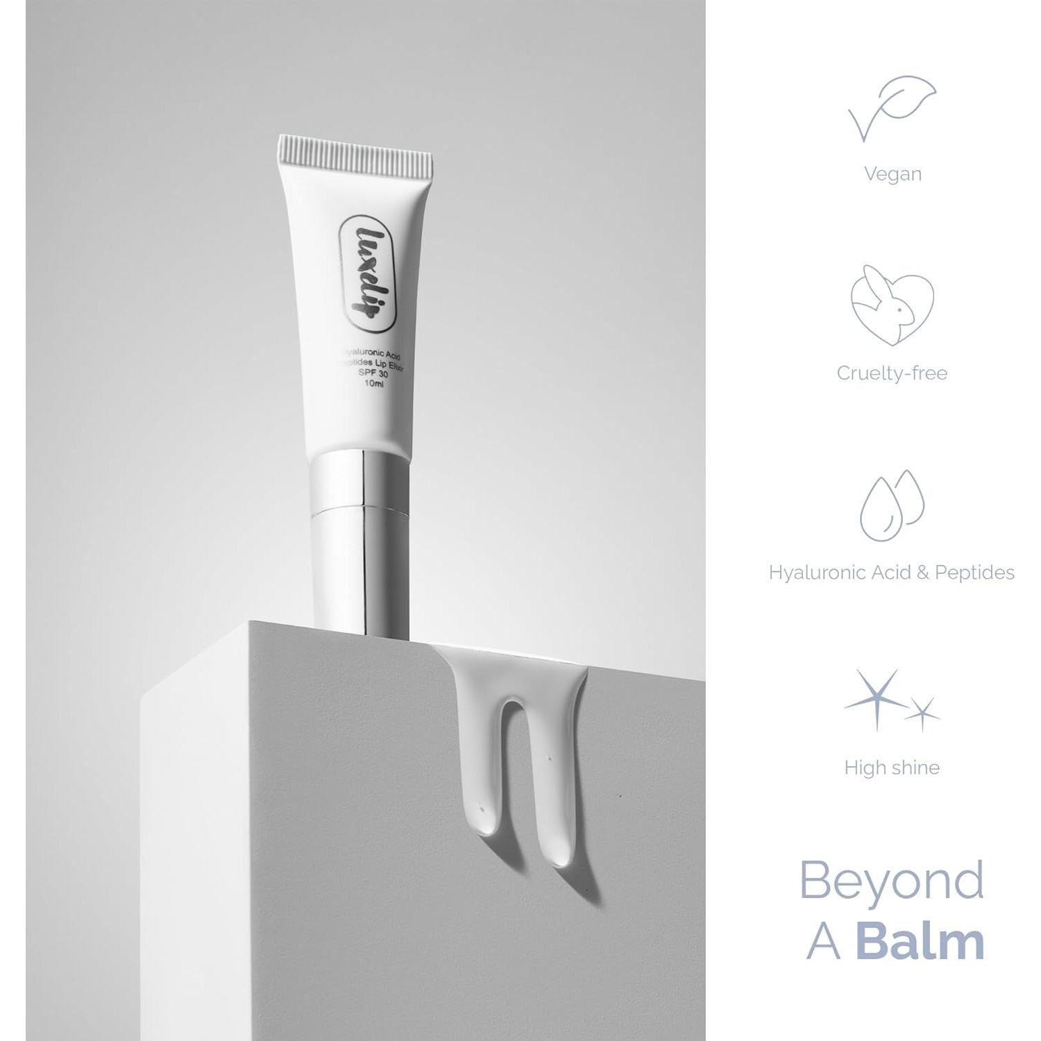 Bálsamo Labial LuxeLip Elixir Hidratante Transparente 10ml