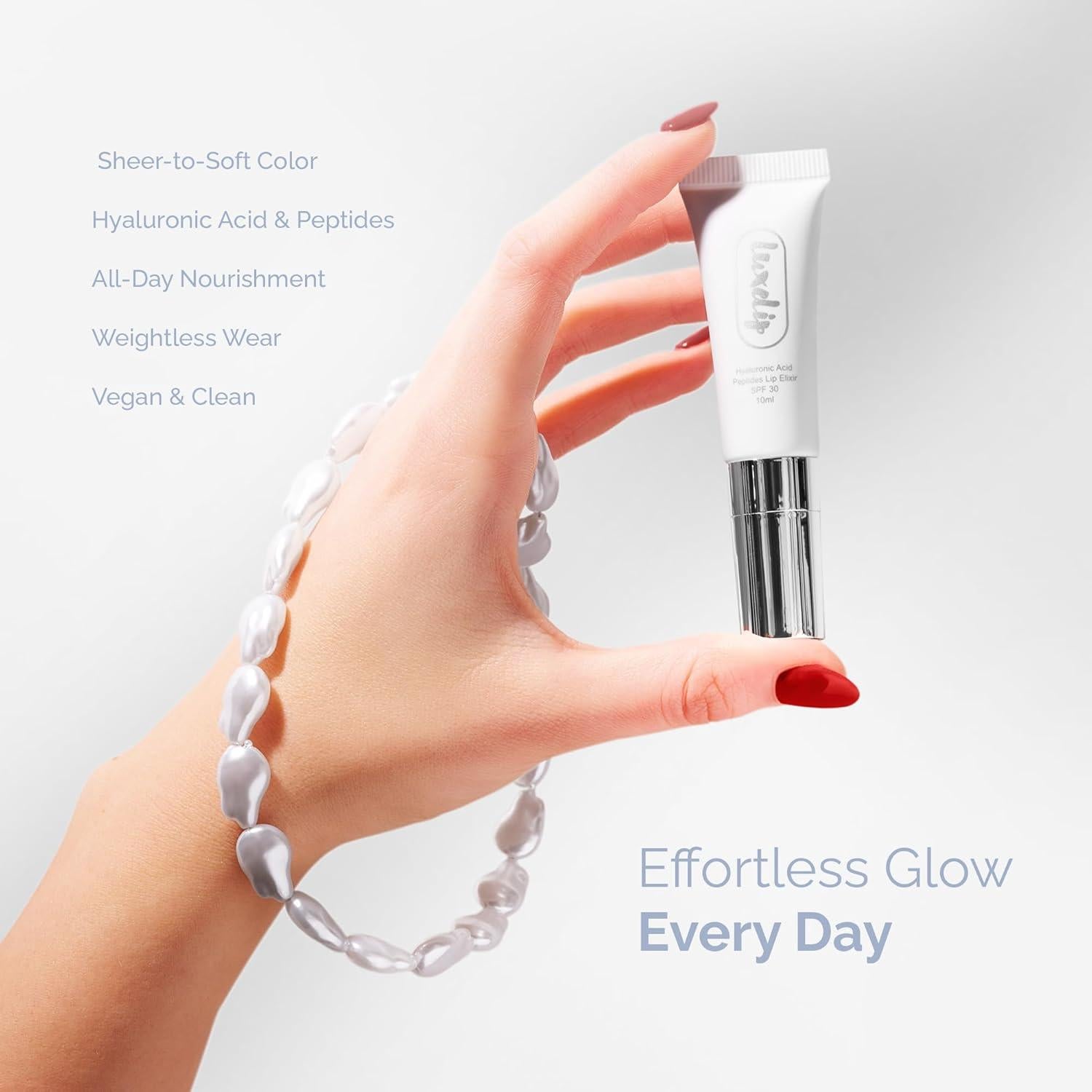 Bálsamo Labial LuxeLip Elixir Hidratante Transparente 10ml