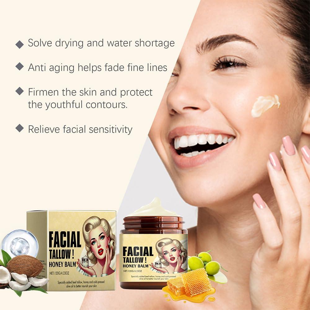 Crema Nutritiva de Miel y Sebo de Res 120g - Cuidado Facial