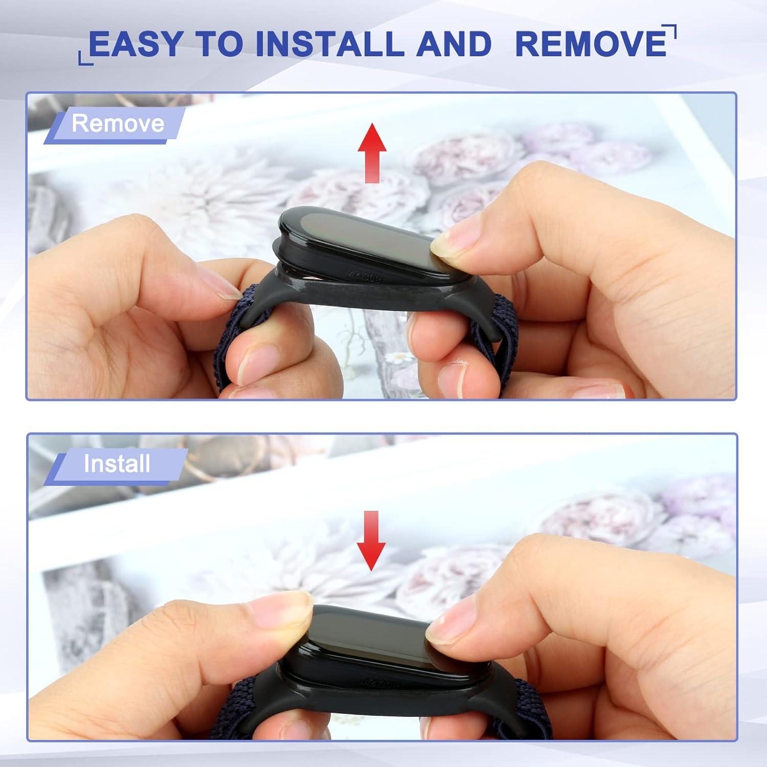 Paquete de 5 bandas de nylon TumpCez para Mi Band 7/6/5/4/3