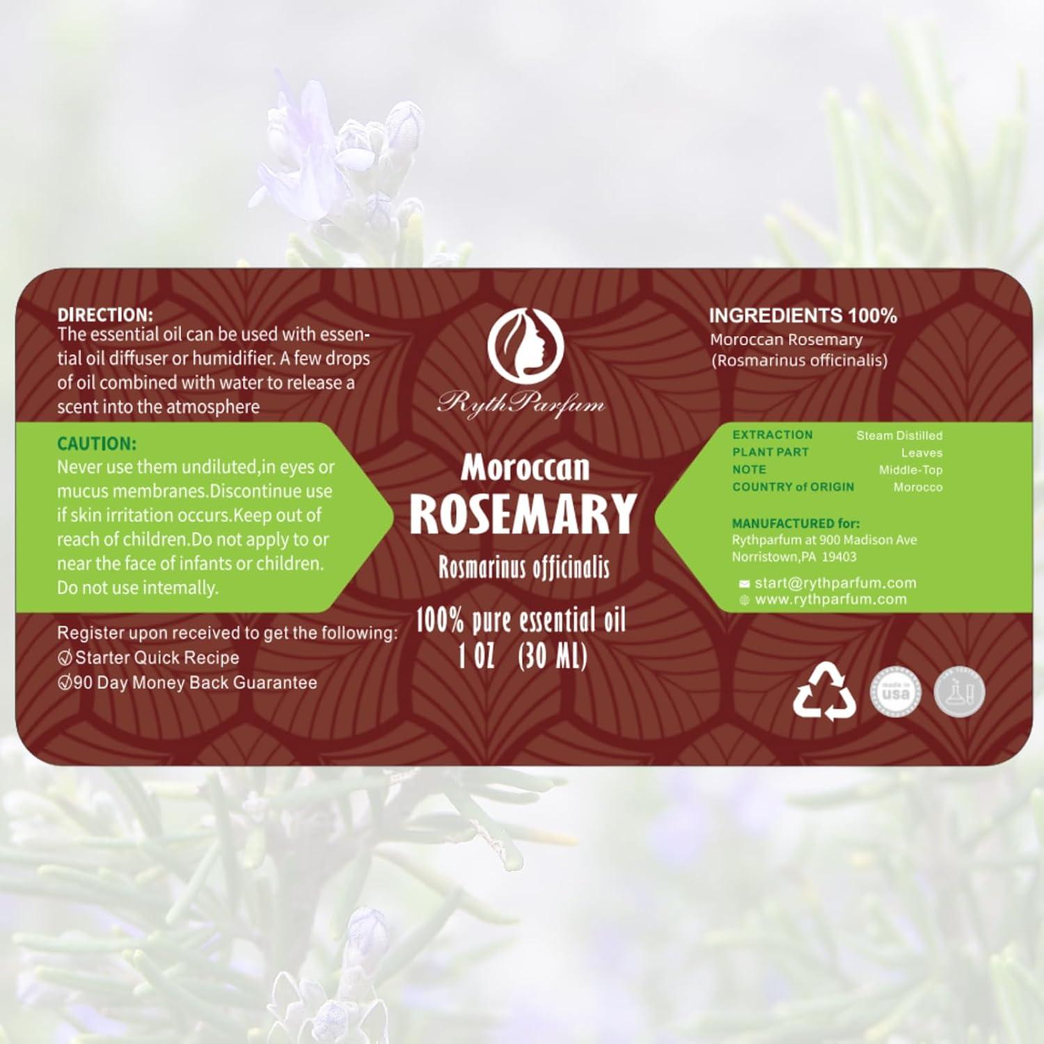 Aceite Esencial de Romero RythParfum 30ML Puro y Orgánico