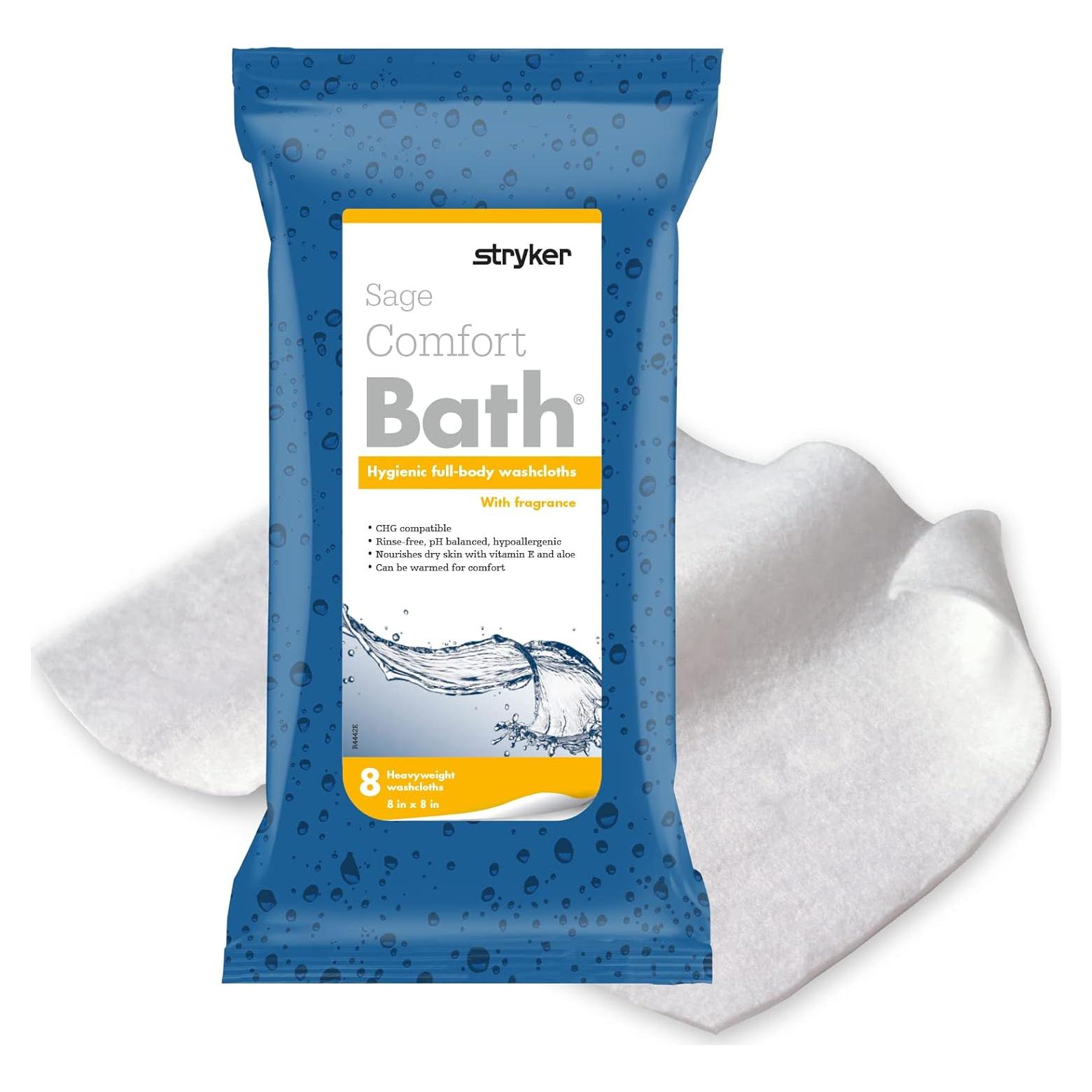 Toallitas de Limpieza Comfort Bath 8 Unidades - Sin Enjuague