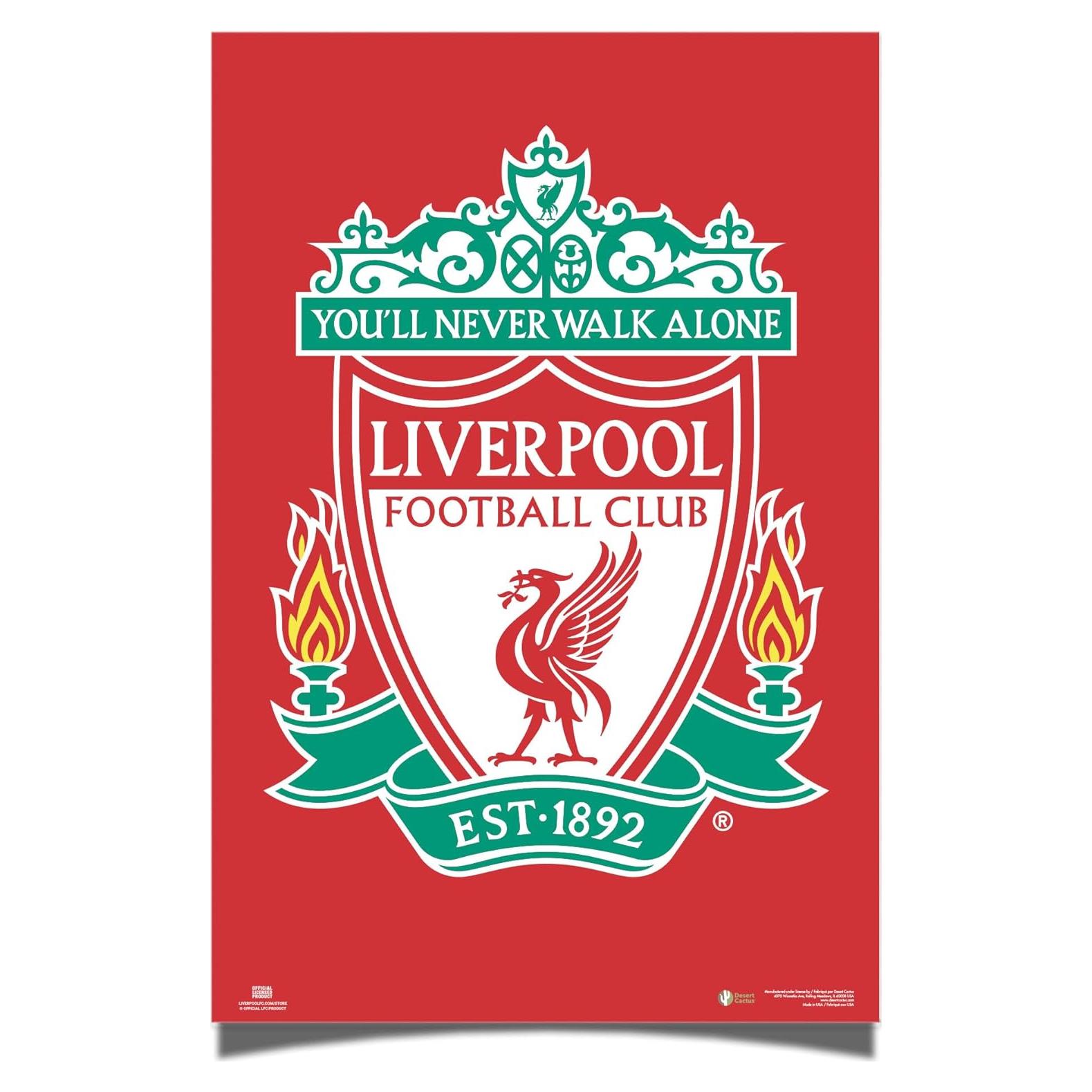 Póster Liverpool FC Cactus del Desierto 91x61 cm Decoración