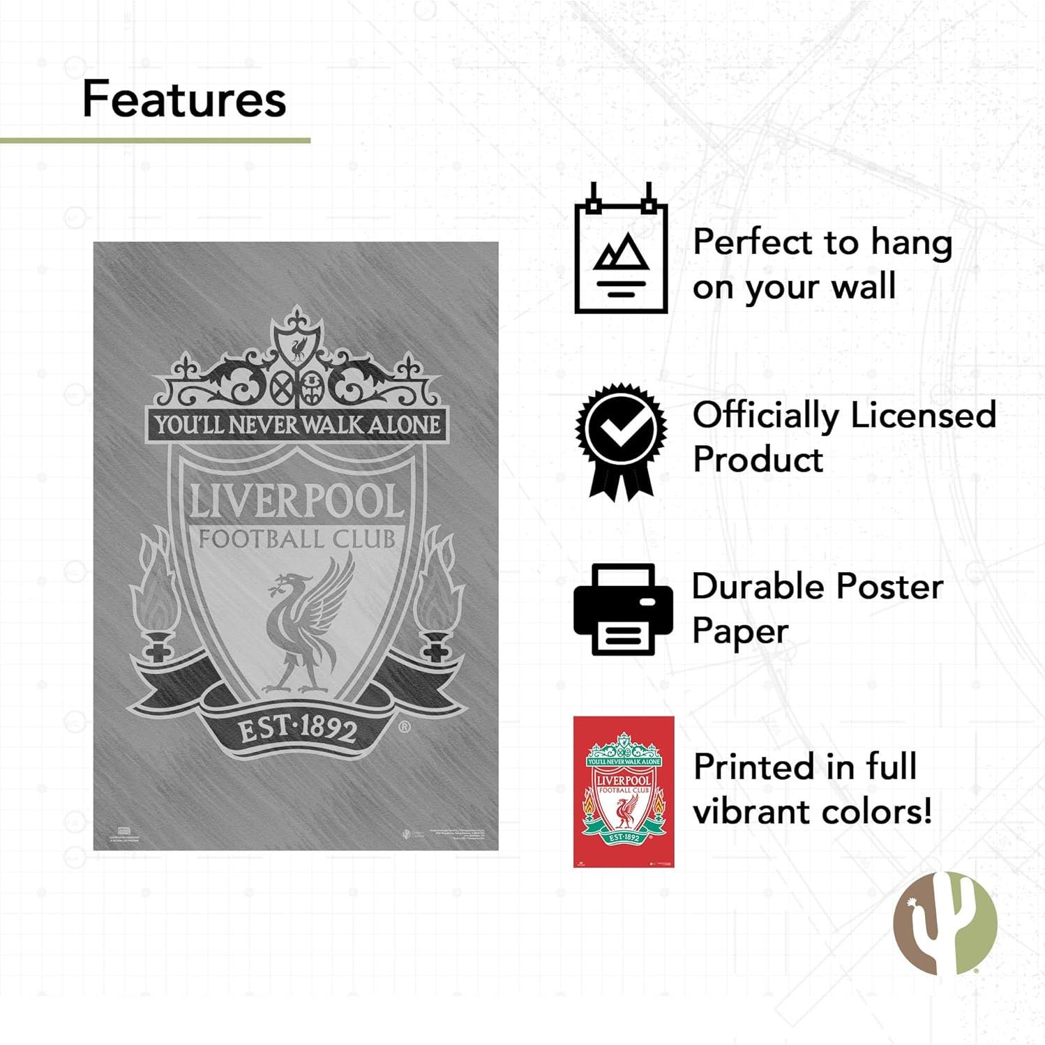 Póster Liverpool FC Cactus del Desierto 91x61 cm Decoración