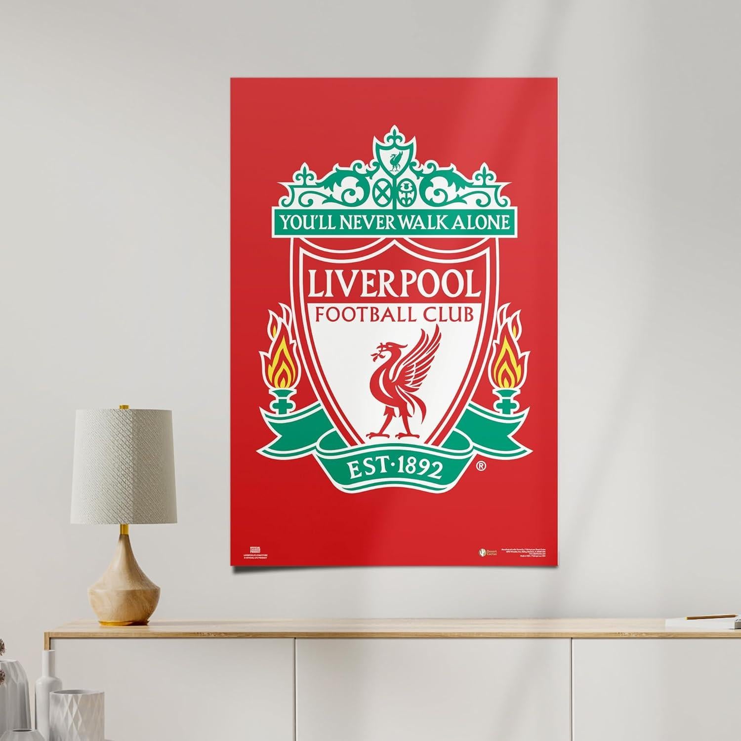 Póster Liverpool FC Cactus del Desierto 91x61 cm Decoración