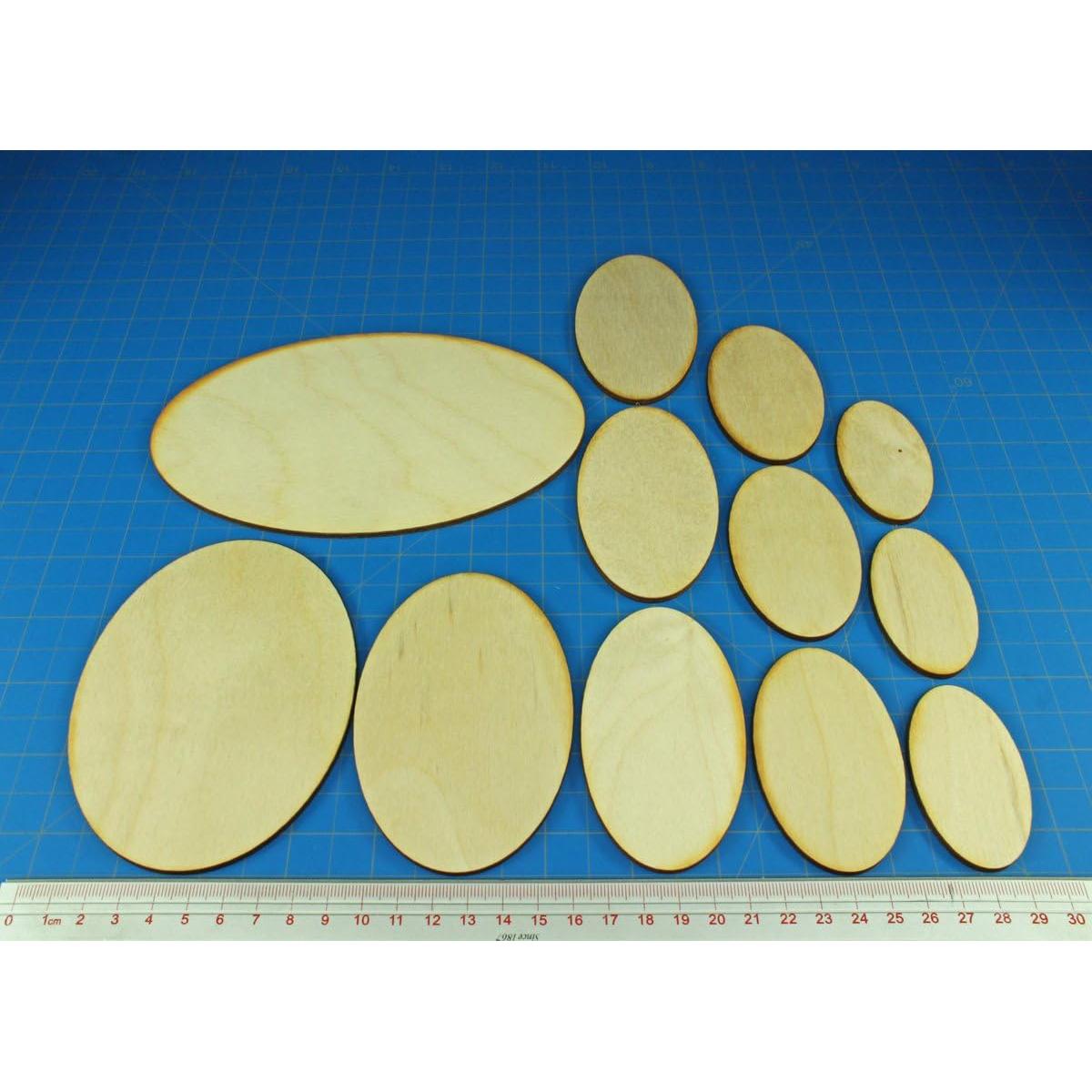 LITKO Conjunto de Bases para Miniaturas 12 Piezas Ovaladas