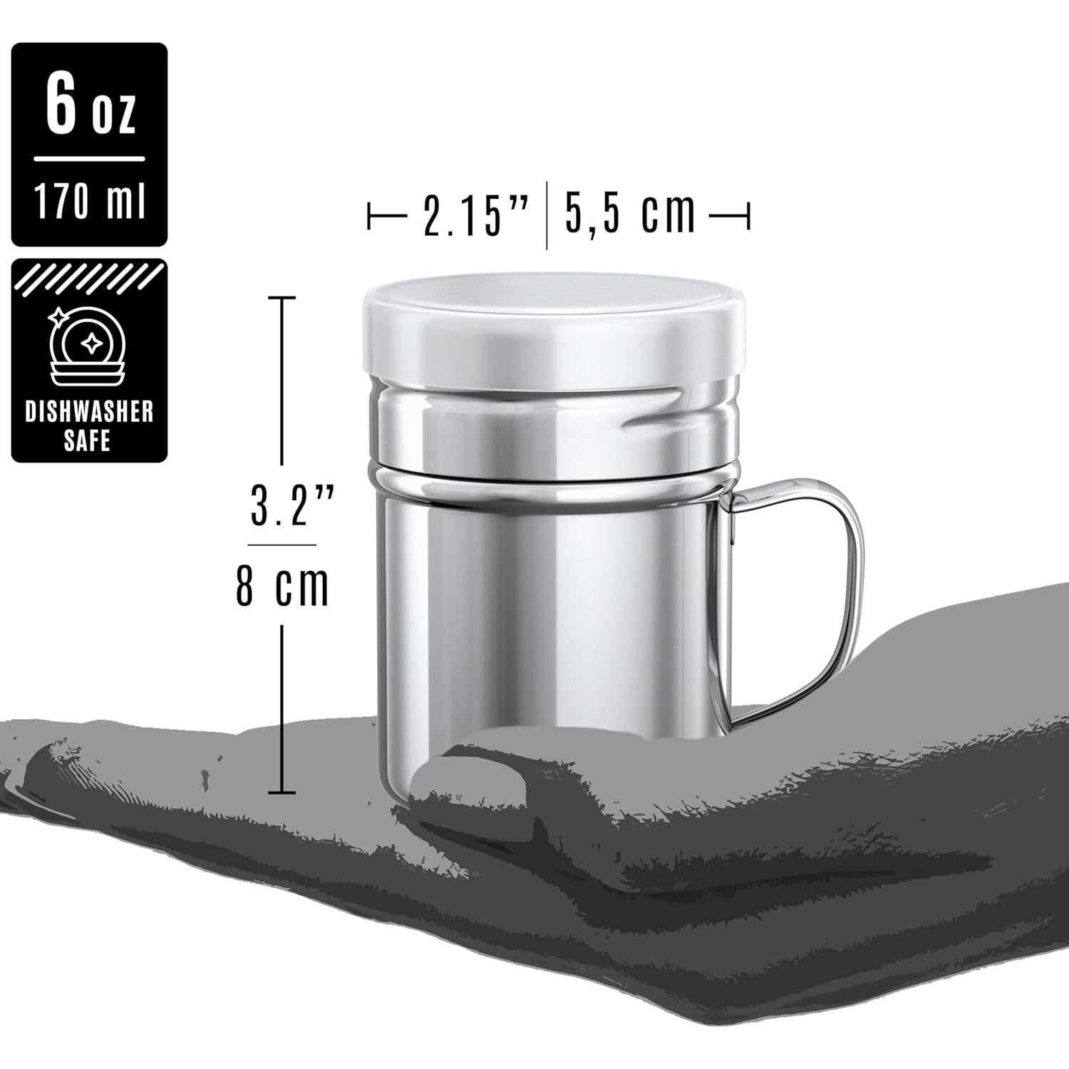 Sacudidor de Sal y Pimienta CUSINIUM 170g Acero Inoxidable