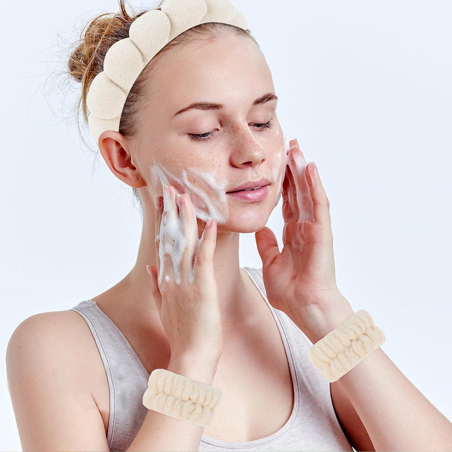 Juego de Toallas de Spa WHAVEL 6PCS - Diadema y Muñequera