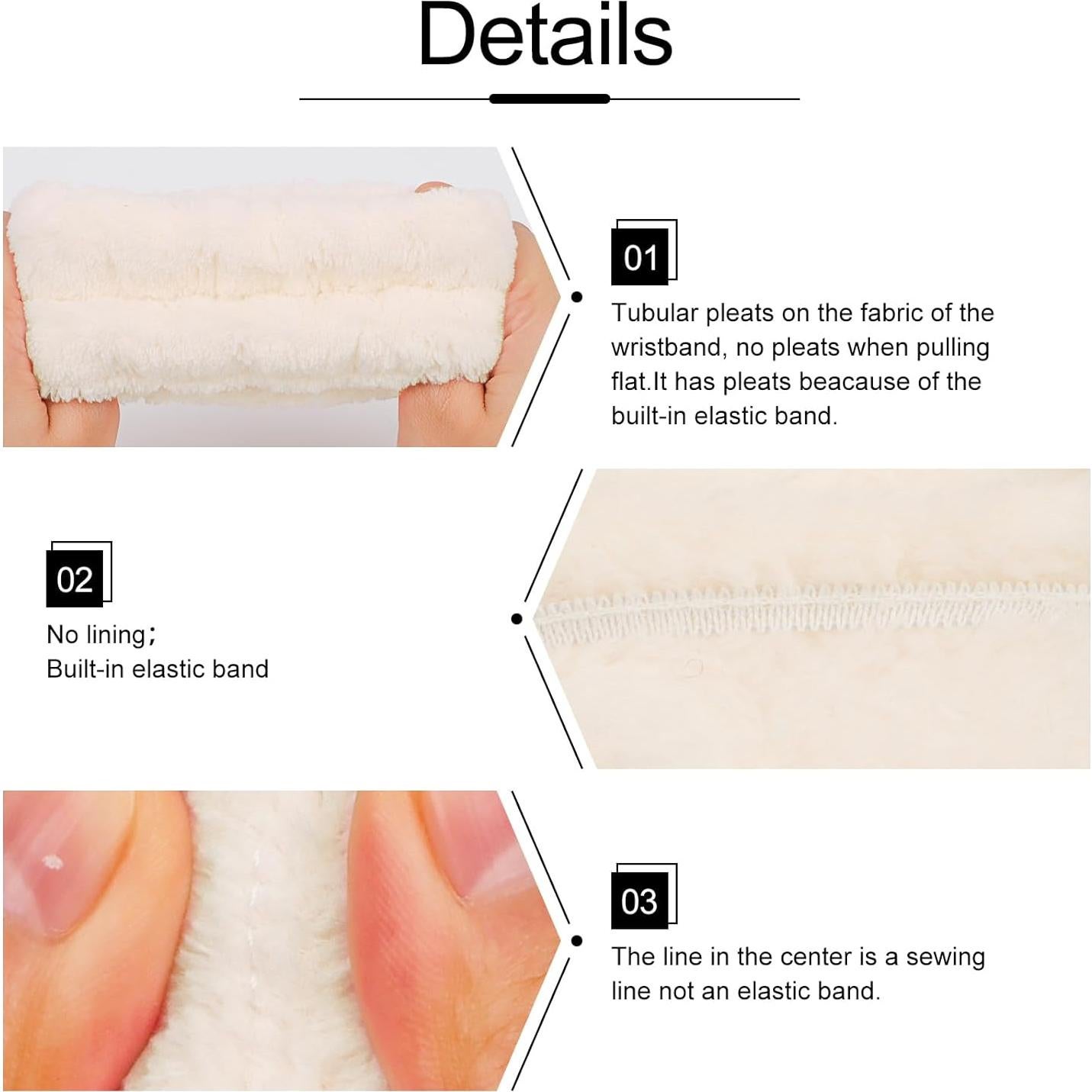 Juego de Toallas de Spa WHAVEL 6PCS - Diadema y Muñequera