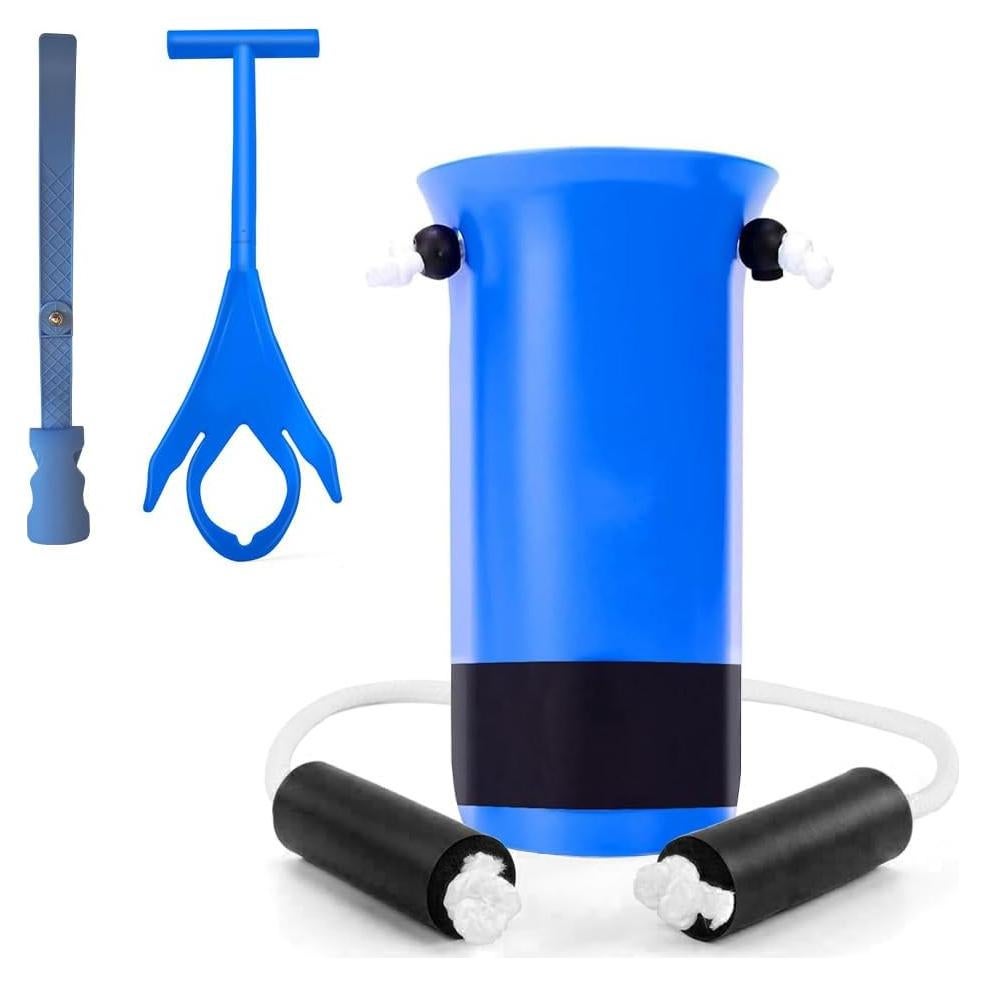 Dispositivo para poner calcetines DILSIAI antideslizante azul