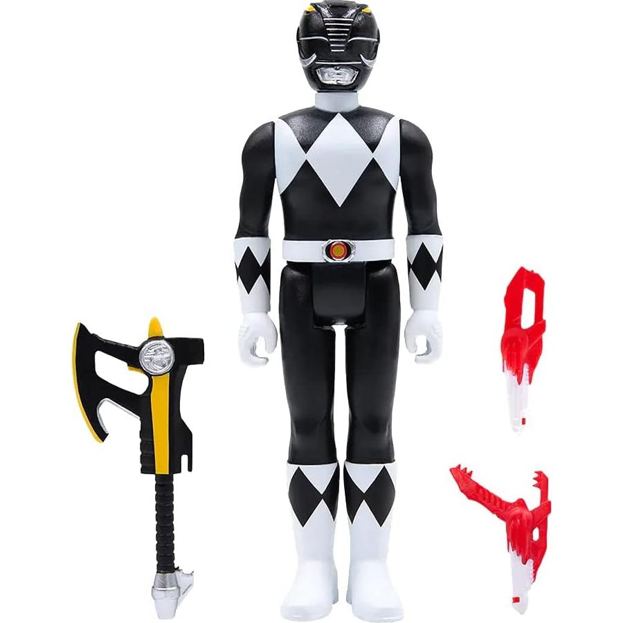 Figura de Acción Ranger Negro Super7 3.75" con Accesorios