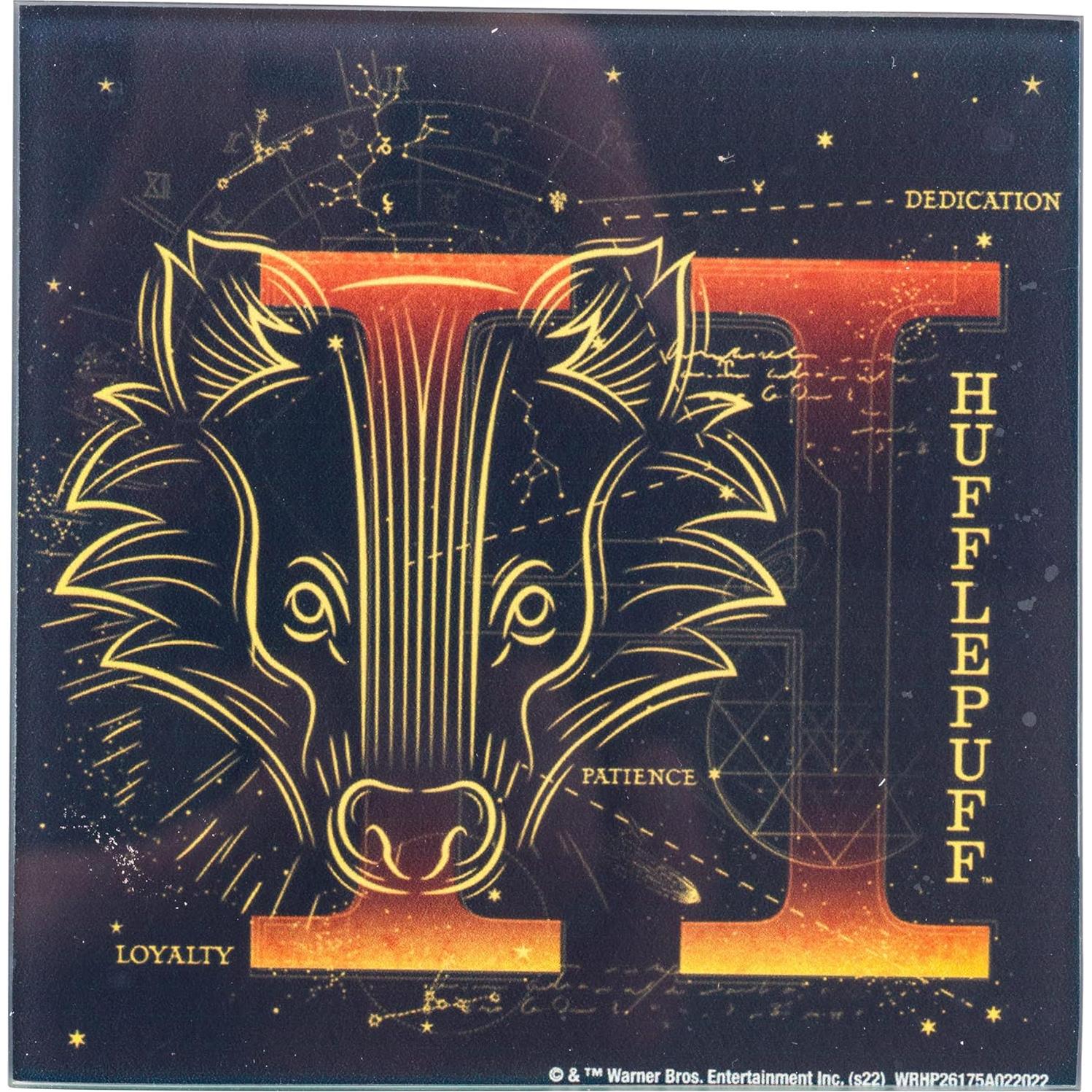 Conjunto de Posavasos de Vidrio Harry Potter 4 Piezas