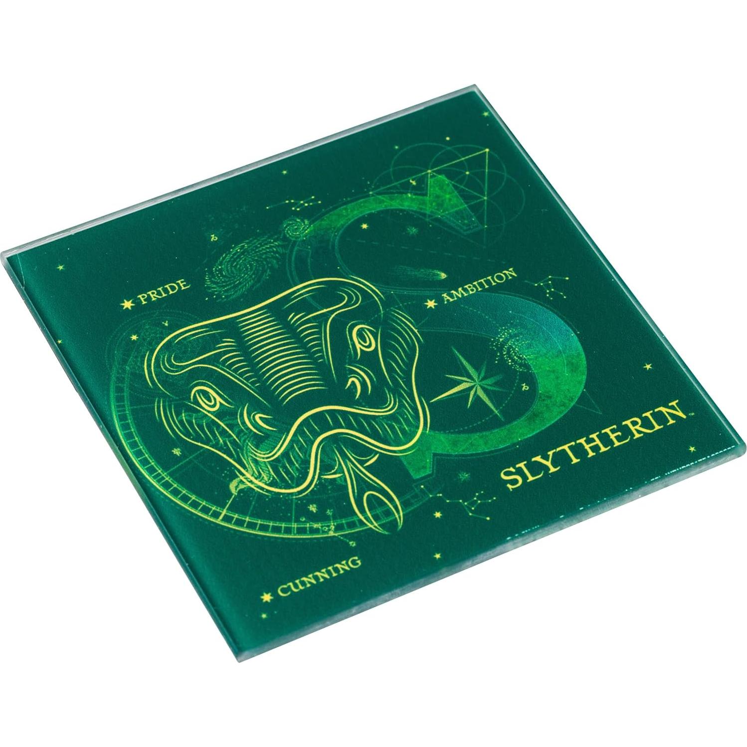 Conjunto de Posavasos de Vidrio Harry Potter 4 Piezas