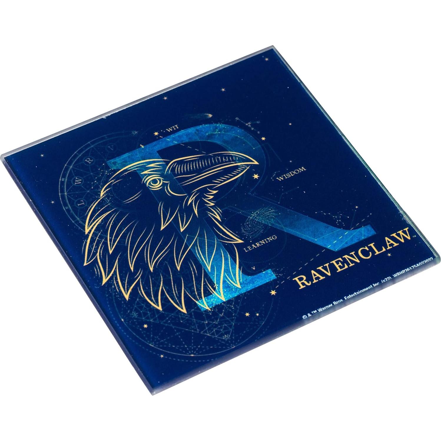 Conjunto de Posavasos de Vidrio Harry Potter 4 Piezas