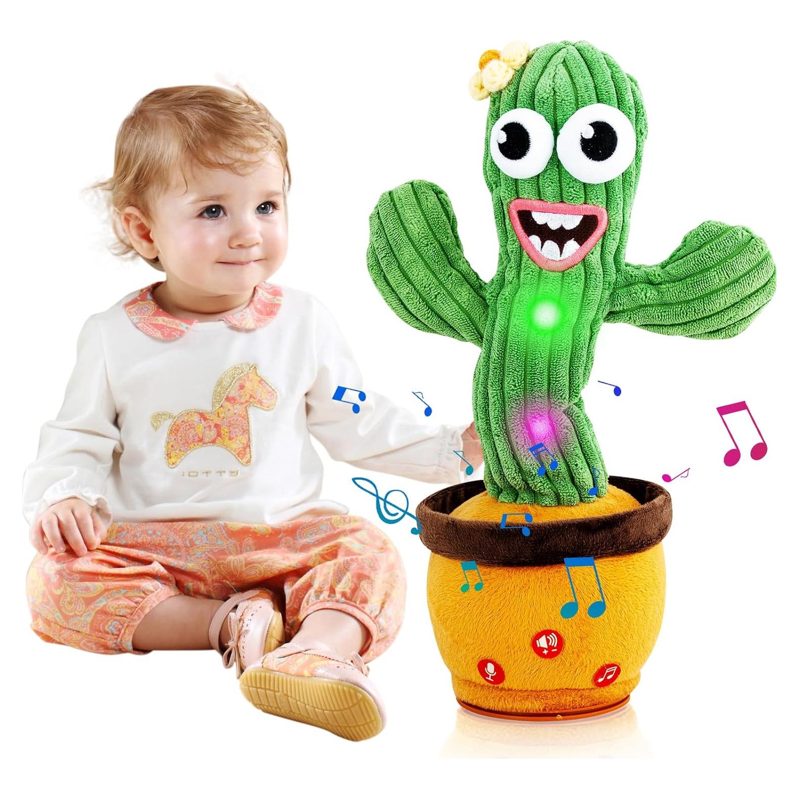 Juguete Cactus Hablador Ayeboovi con 120 Canciones y Volumen Ajustable