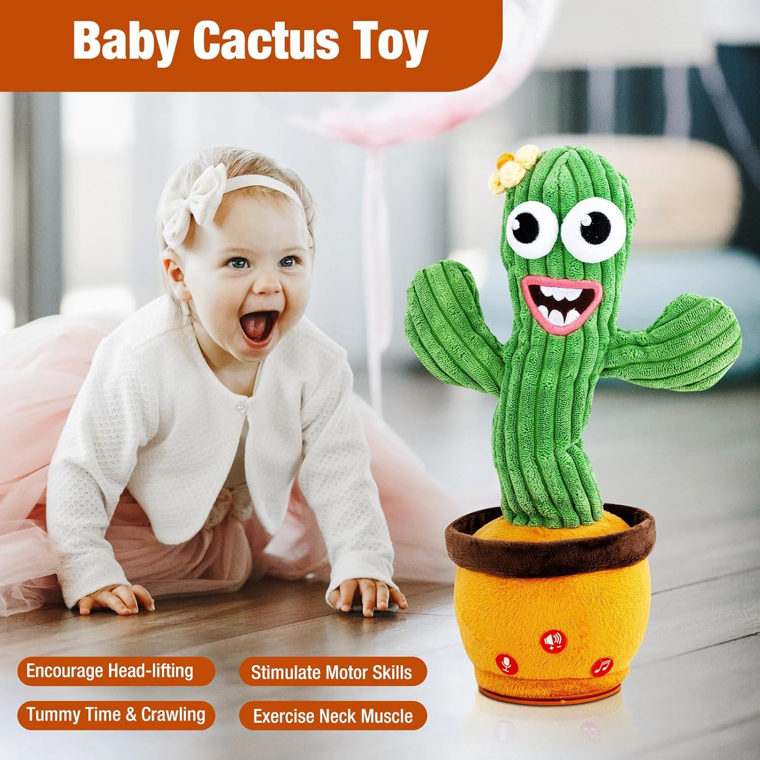 Juguete Cactus Hablador Ayeboovi con 120 Canciones y Volumen Ajustable