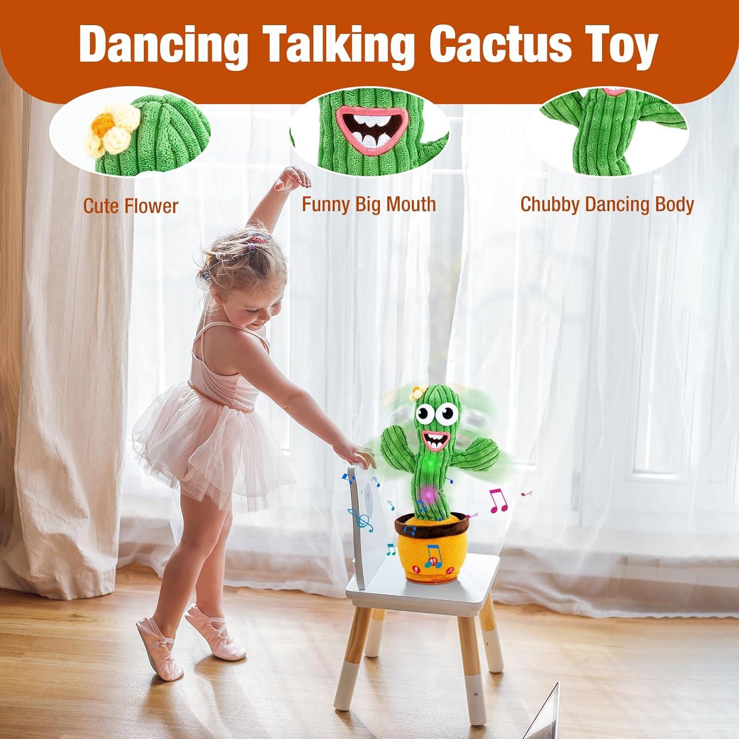 Juguete Cactus Hablador Ayeboovi con 120 Canciones y Volumen Ajustable