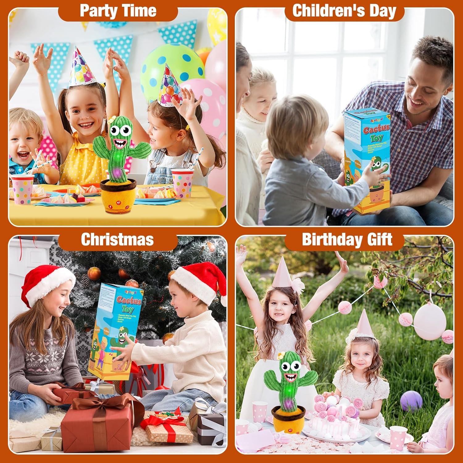 Juguete Cactus Hablador Ayeboovi con 120 Canciones y Volumen Ajustable