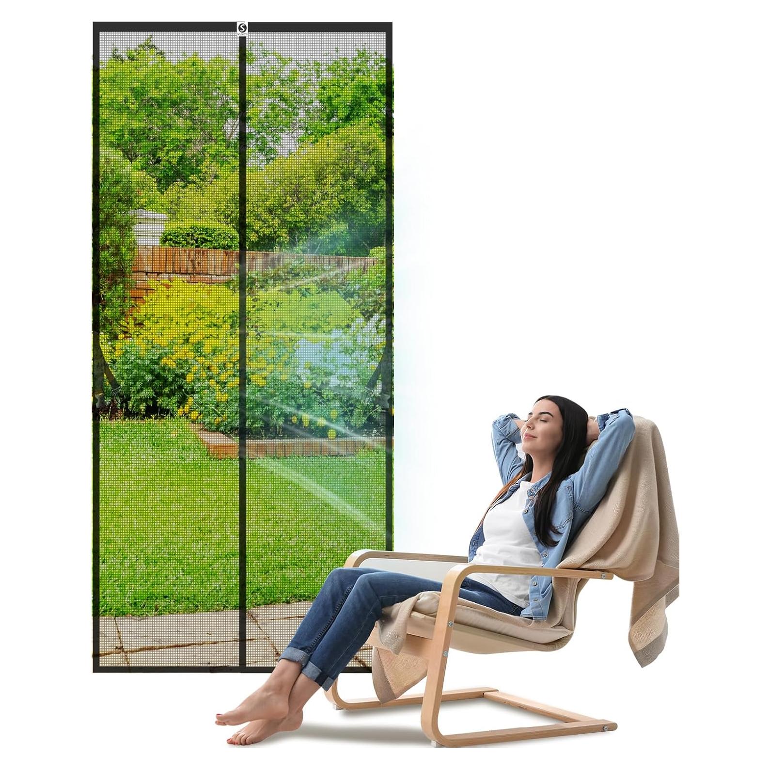 Puerta de Pantalla Magnética SOLODOTO 36x82 cm A Prueba de Insectos