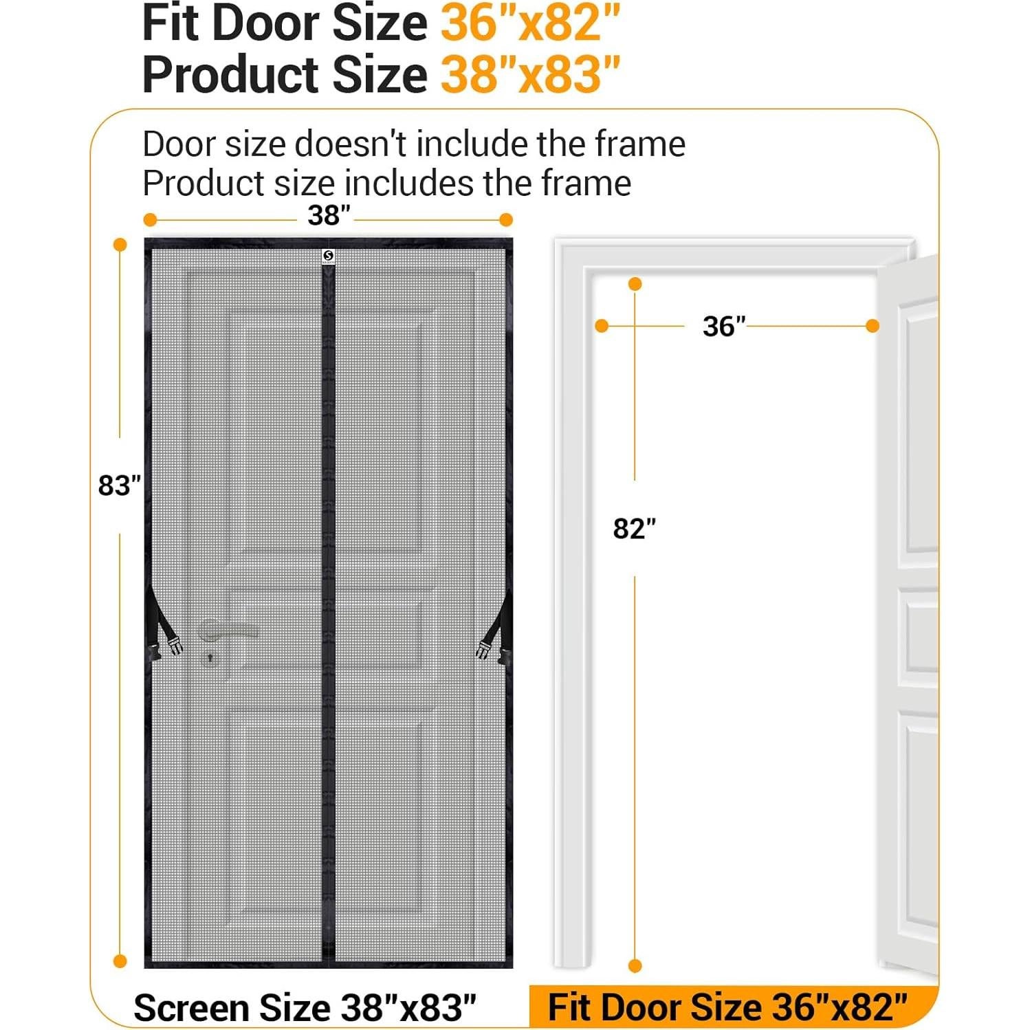Puerta de Pantalla Magnética SOLODOTO 36x82 cm A Prueba de Insectos