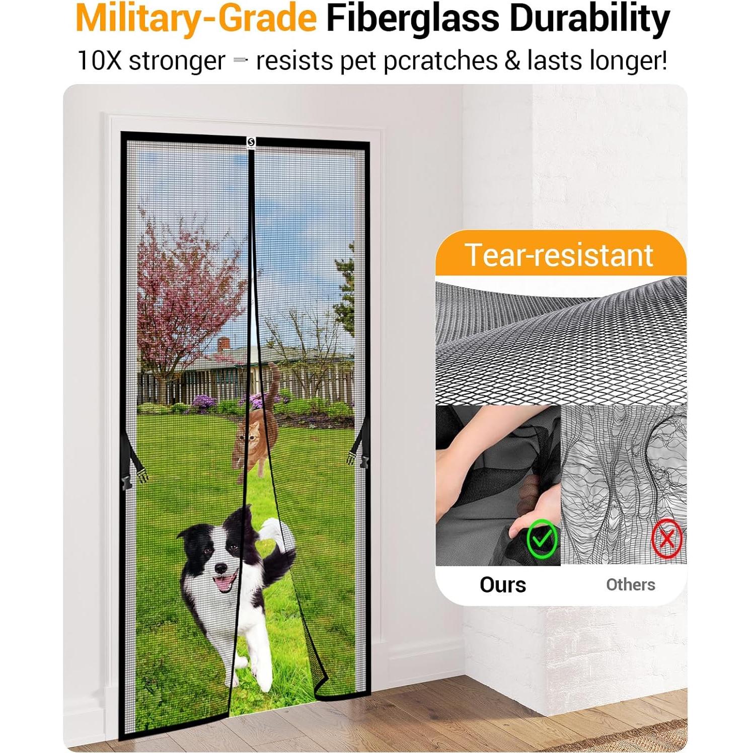 Puerta de Pantalla Magnética SOLODOTO 36x82 cm A Prueba de Insectos