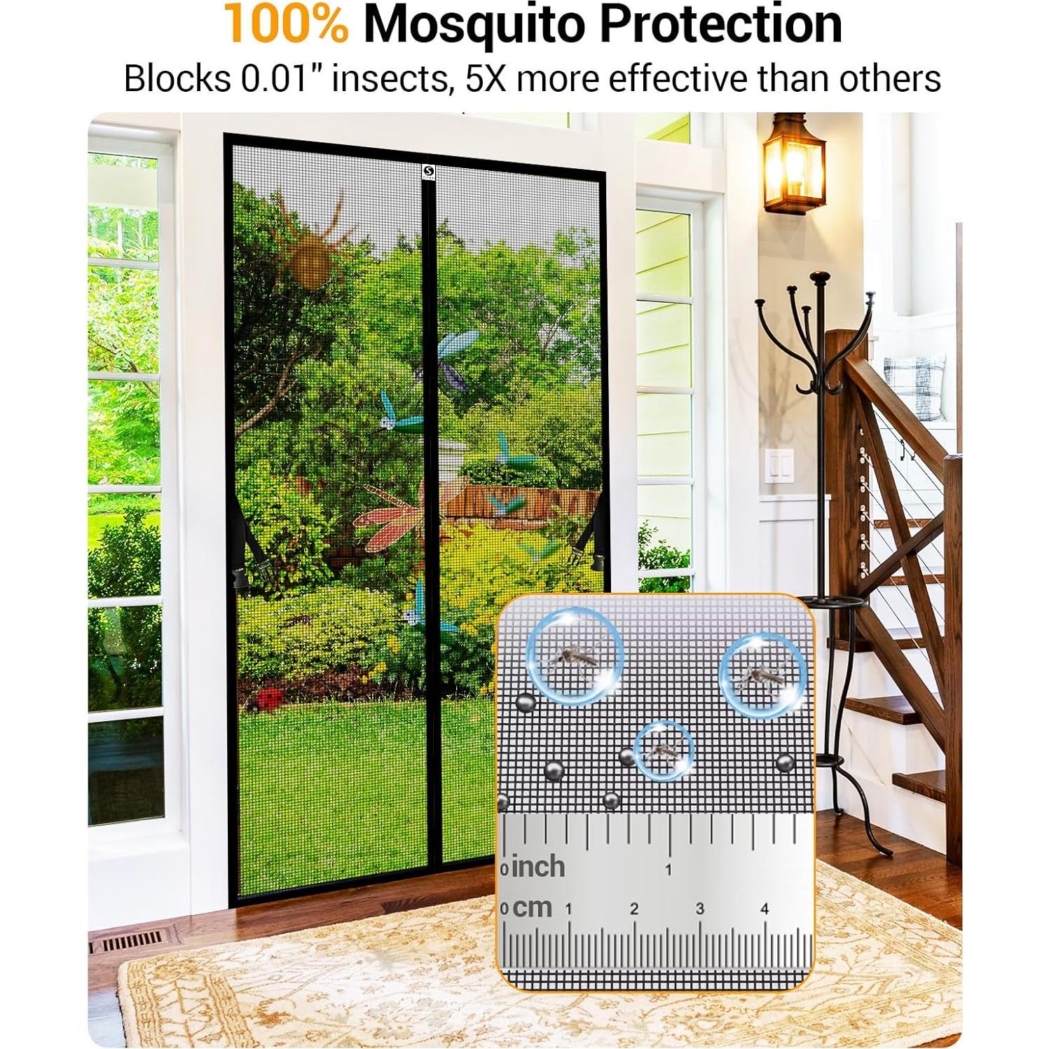 Puerta de Pantalla Magnética SOLODOTO 36x82 cm A Prueba de Insectos