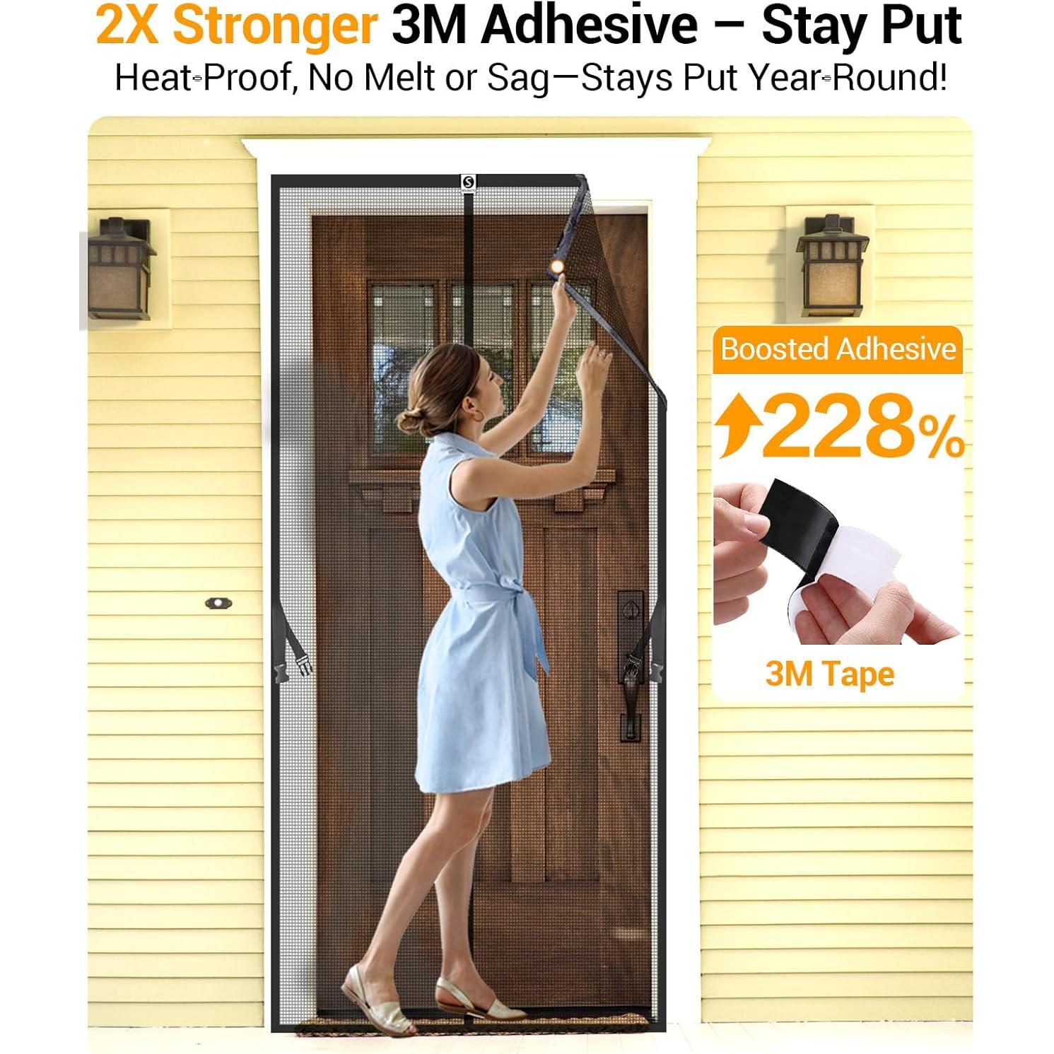 Puerta de Pantalla Magnética SOLODOTO 36x82 cm A Prueba de Insectos