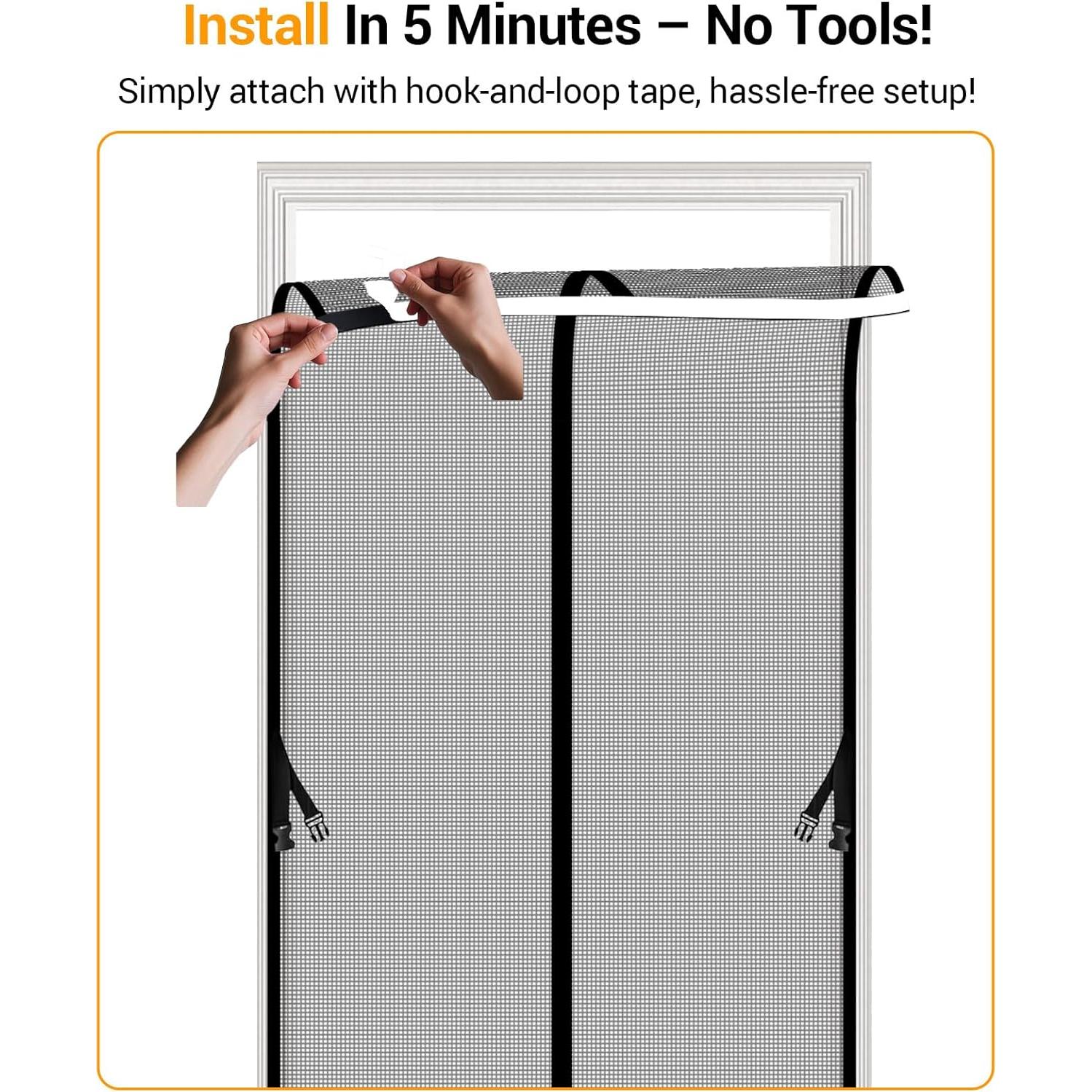 Puerta de Pantalla Magnética SOLODOTO 36x82 cm A Prueba de Insectos