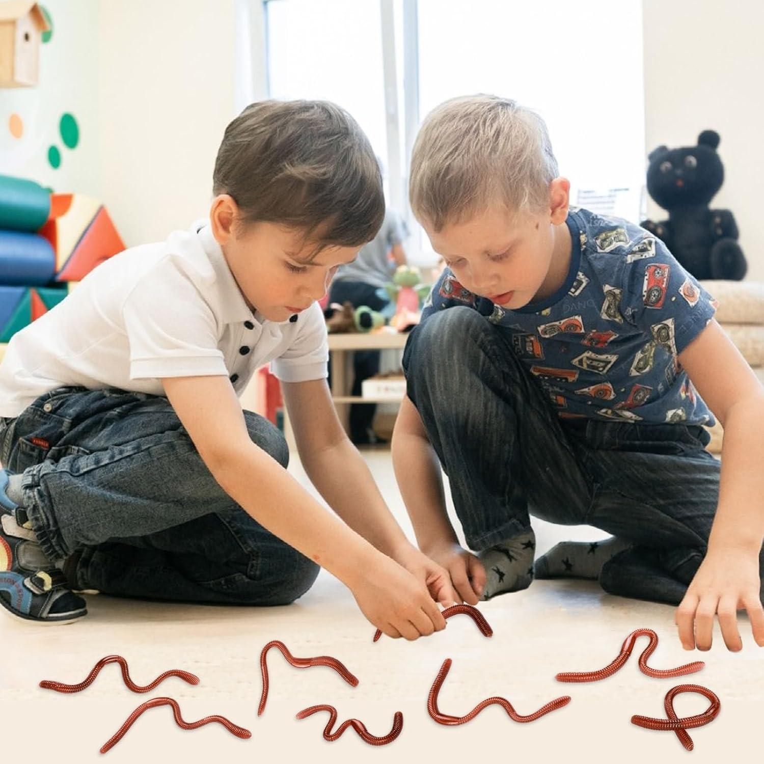 Gusanos de Tierra Falsos HLARTNET 20 Pcs 18 cm para Broma