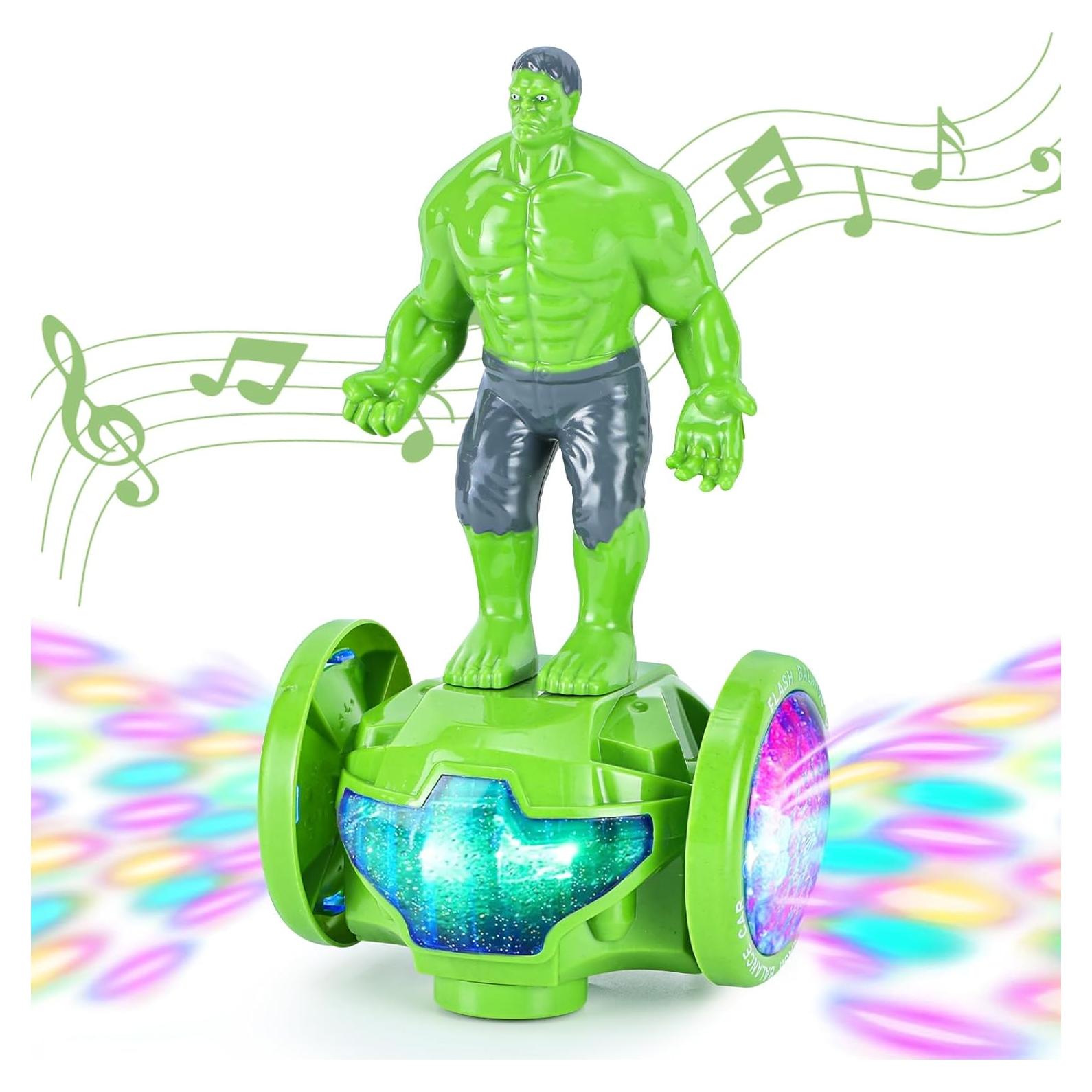 Coche de Juguete Robot Verde BMESSE con Música y Luces