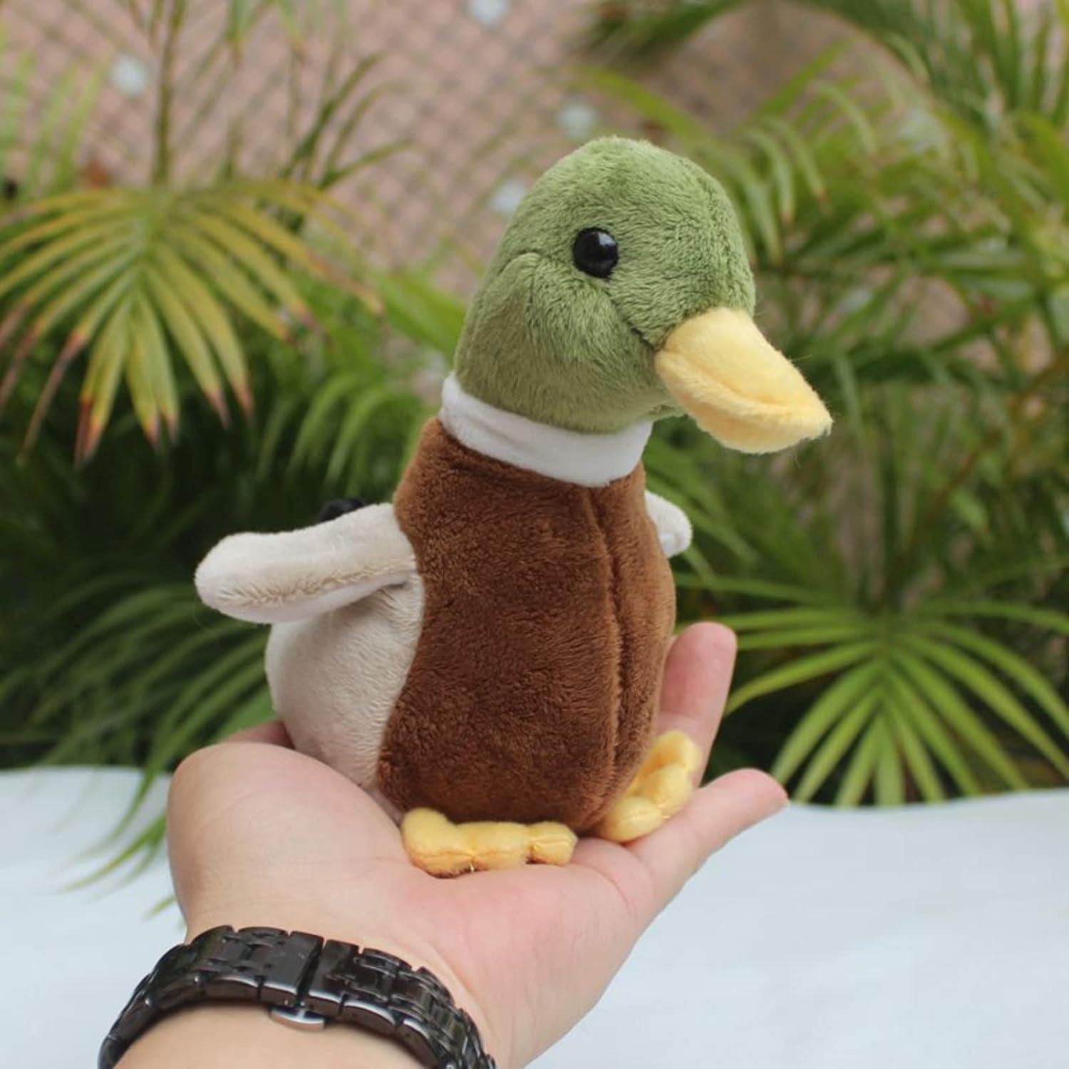 Pato Silvestre de Peluche Whrigud 14cm Suave y Realista
