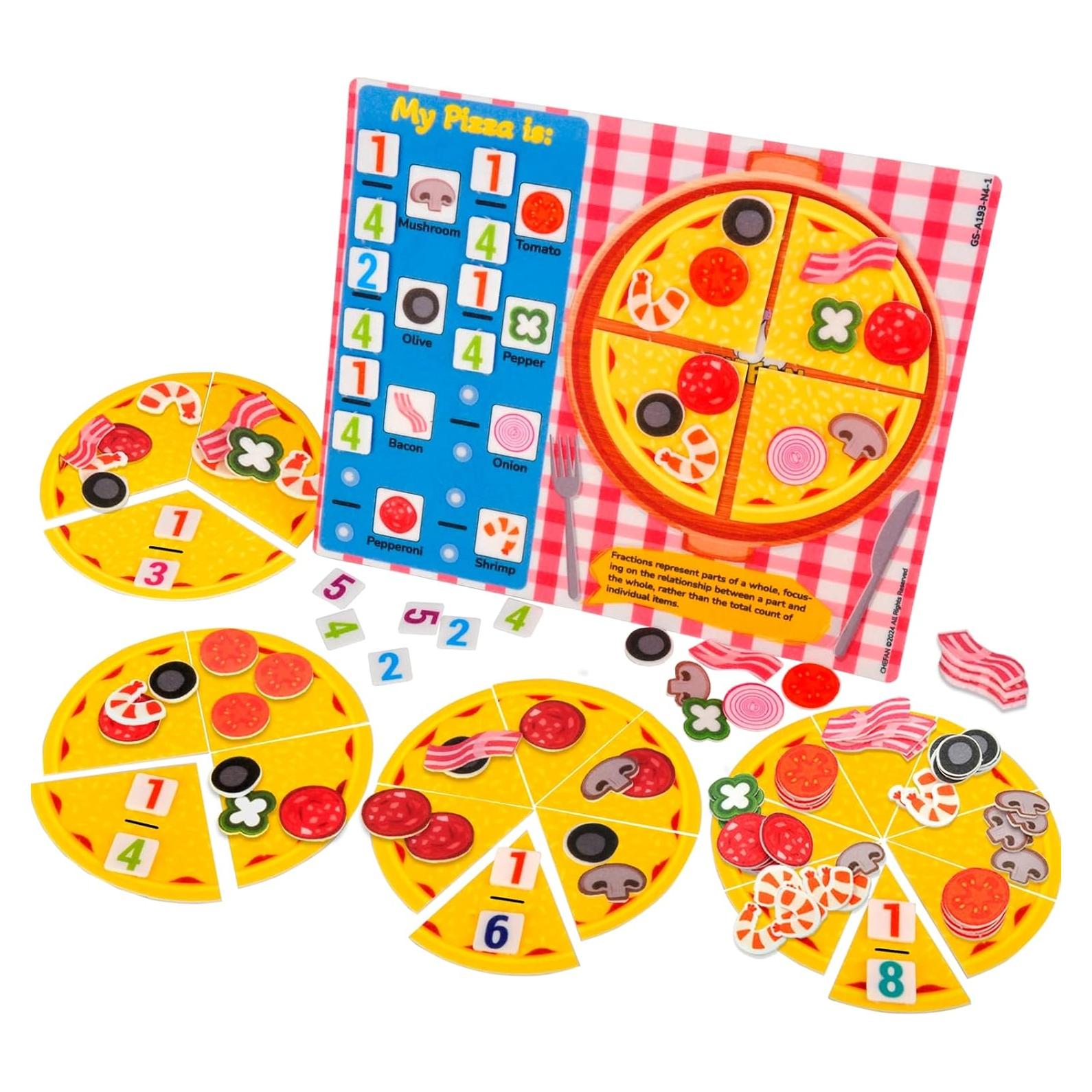 Juego Educativo de Fracciones CHEFAN para Niños - Pizzas Interactivas