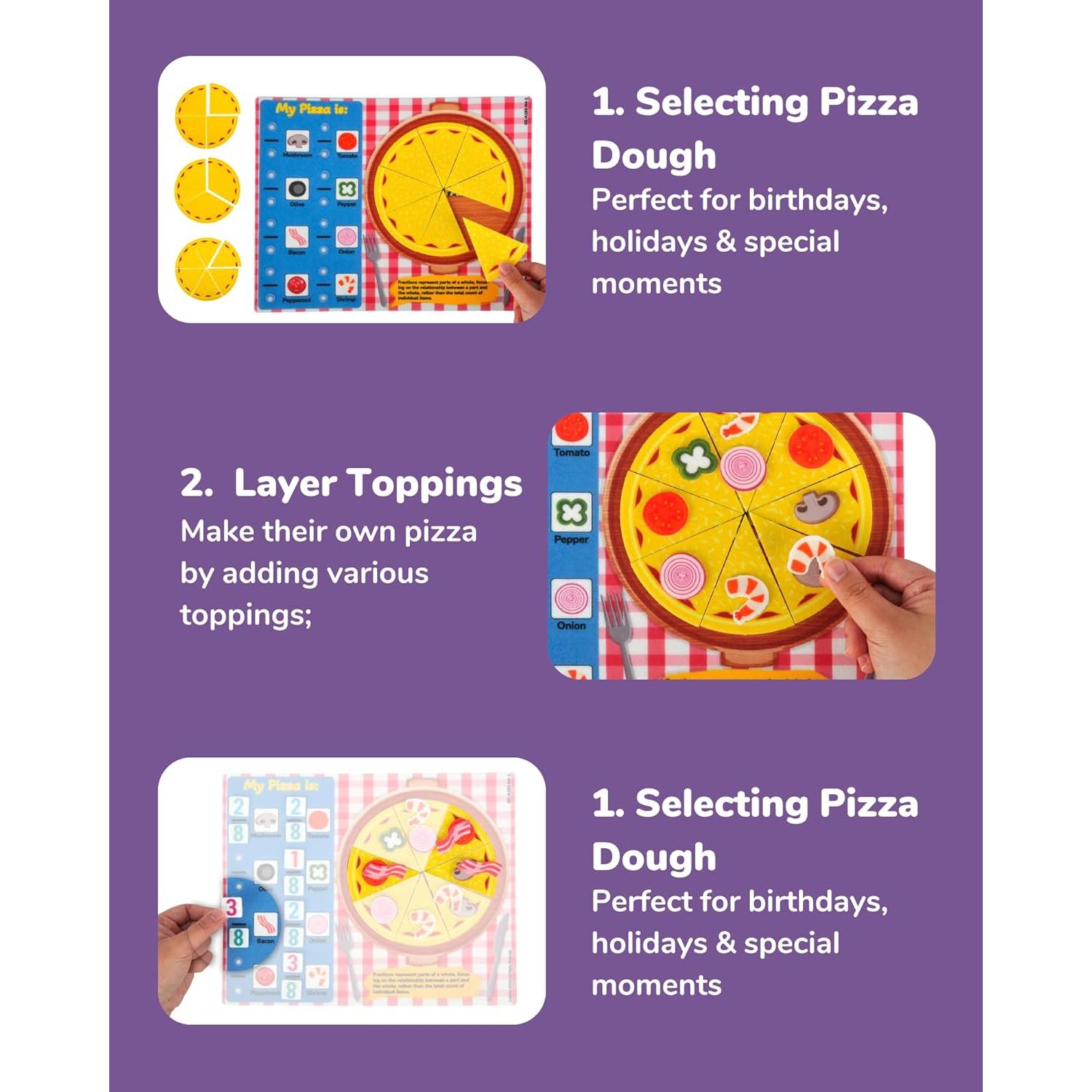 Juego Educativo de Fracciones CHEFAN para Niños - Pizzas Interactivas