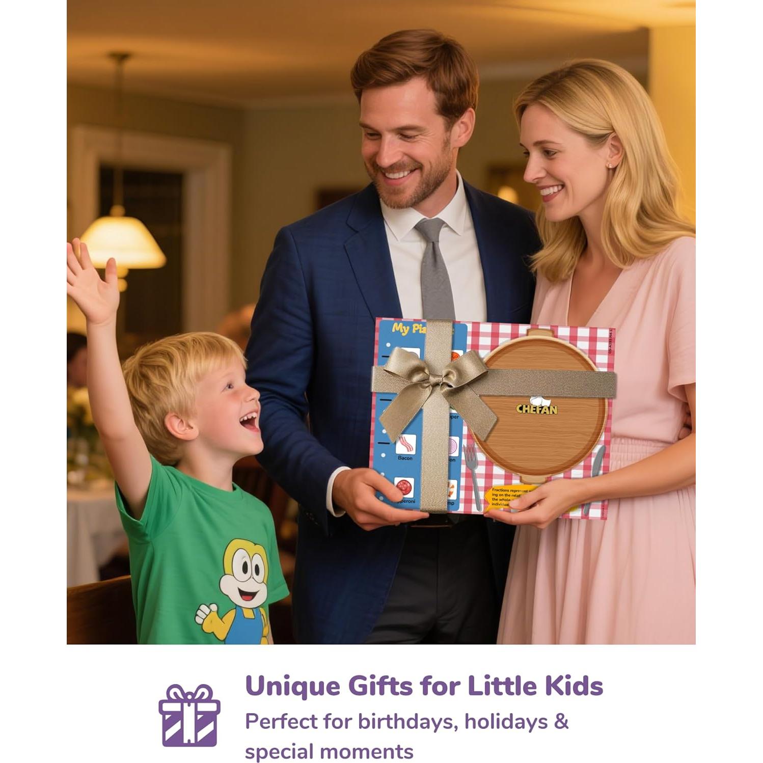 Juego Educativo de Fracciones CHEFAN para Niños - Pizzas Interactivas