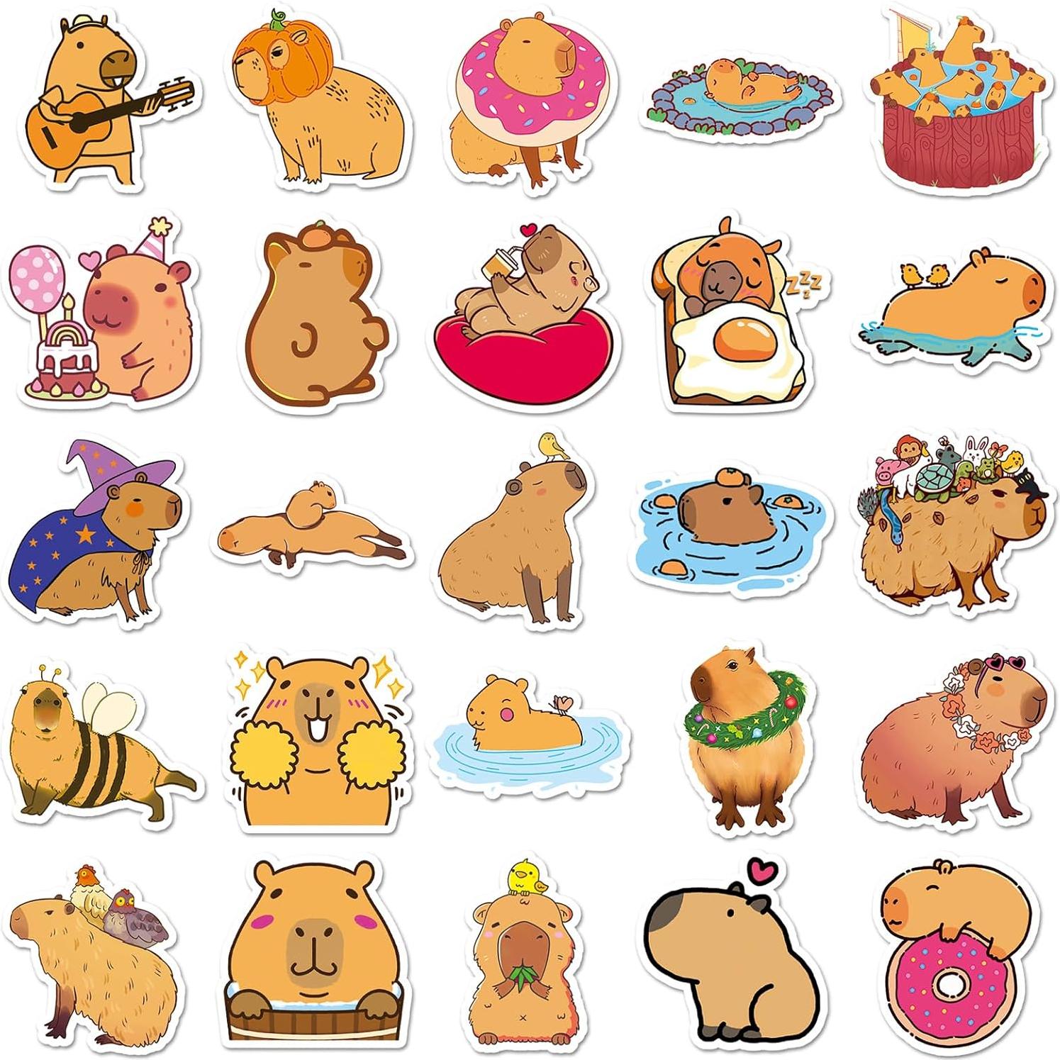 100 Pegatinas de Cobaya QIUYUEMIN Impermeables y Divertidas