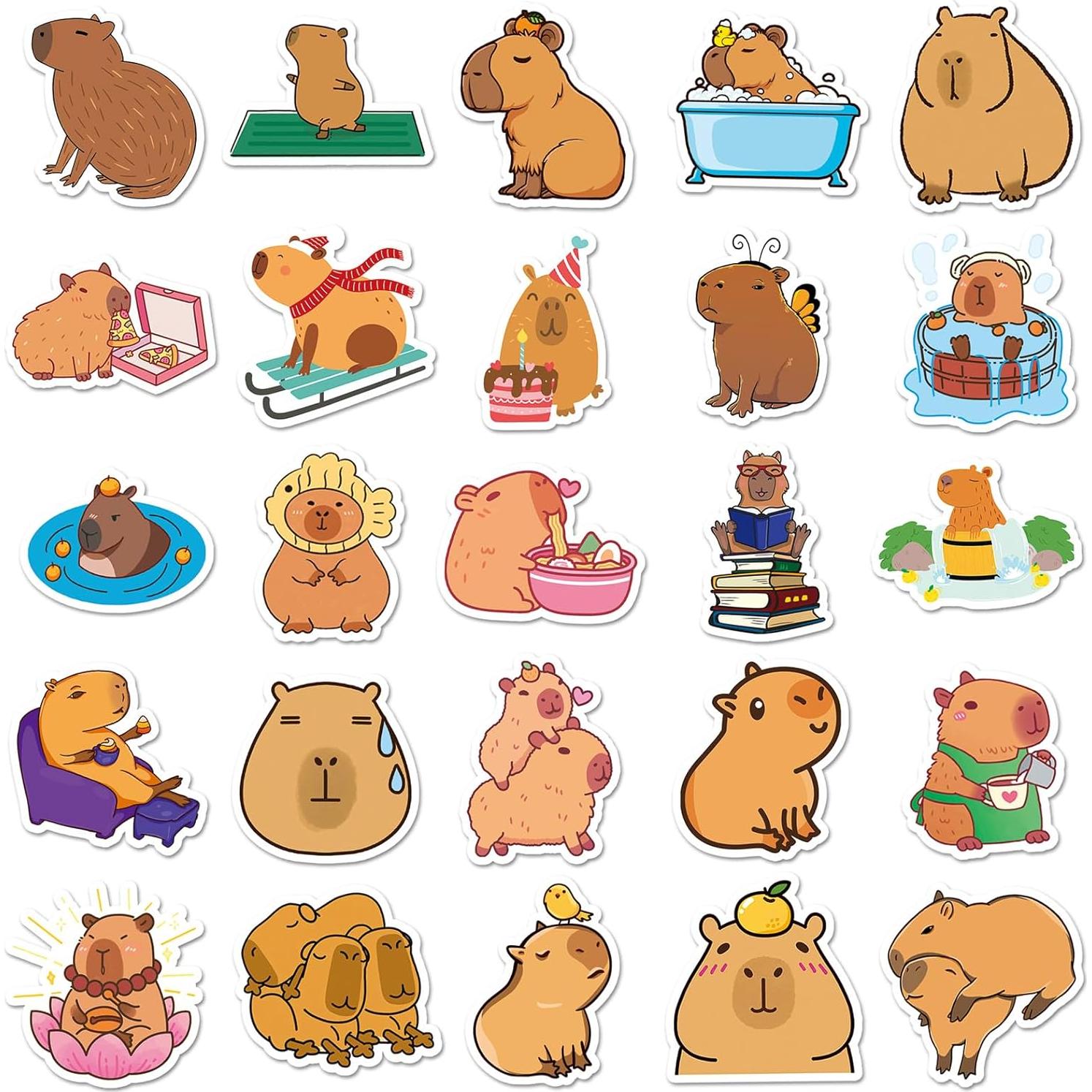 100 Pegatinas de Cobaya QIUYUEMIN Impermeables y Divertidas