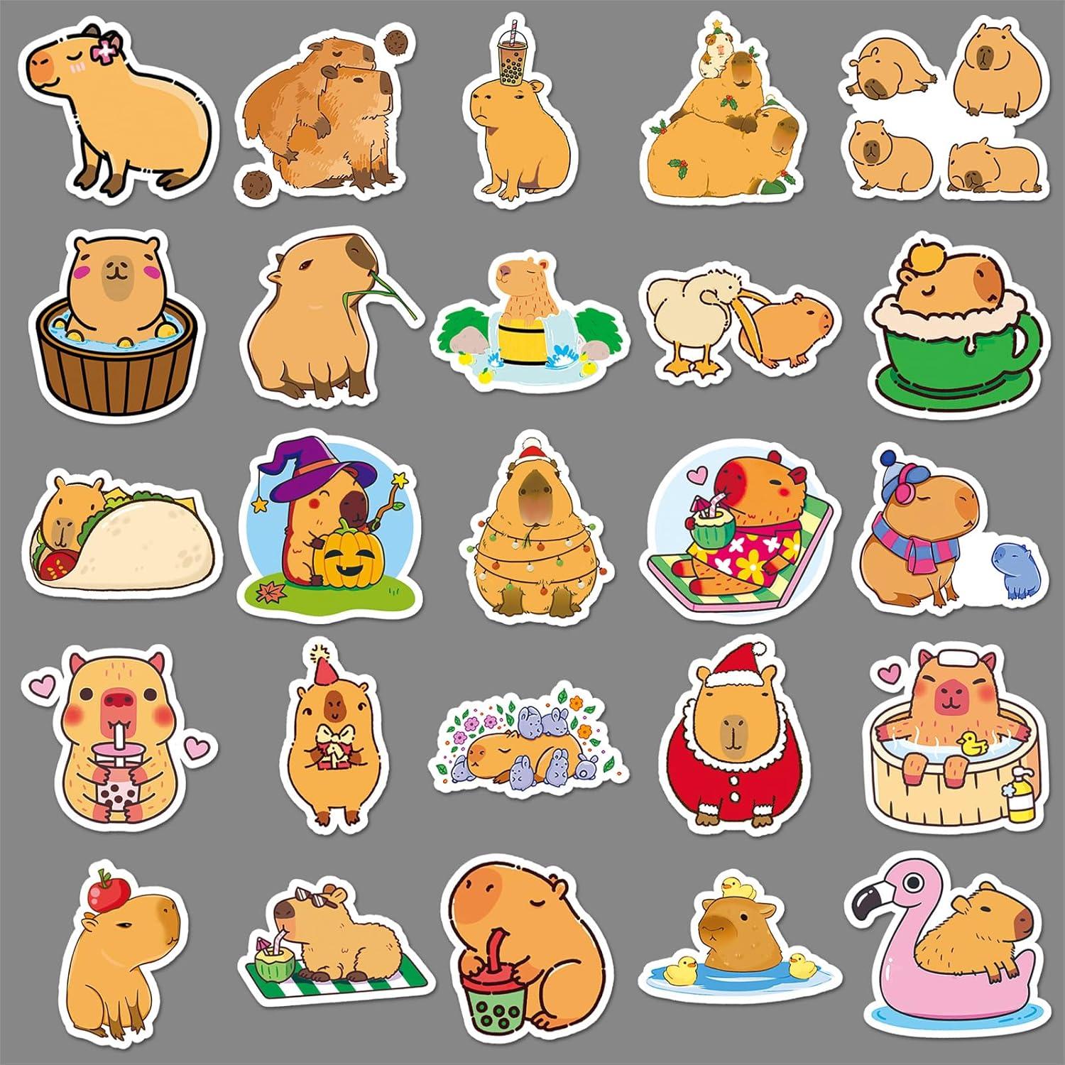 100 Pegatinas de Cobaya QIUYUEMIN Impermeables y Divertidas