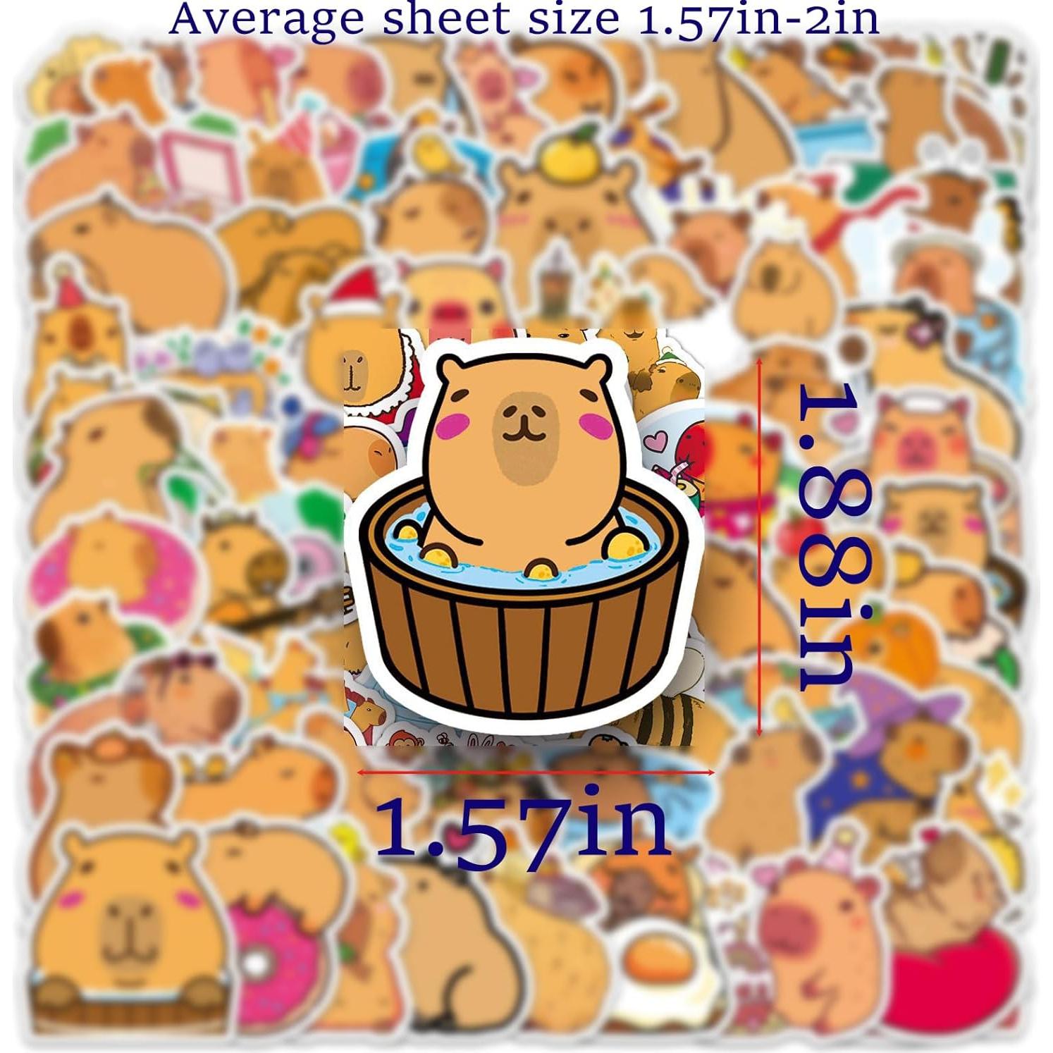 100 Pegatinas de Cobaya QIUYUEMIN Impermeables y Divertidas