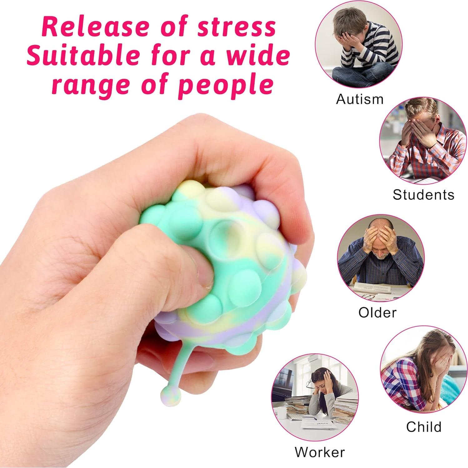 Paquete de 30 Bolas Pop Antiestrés de Animales KissFree