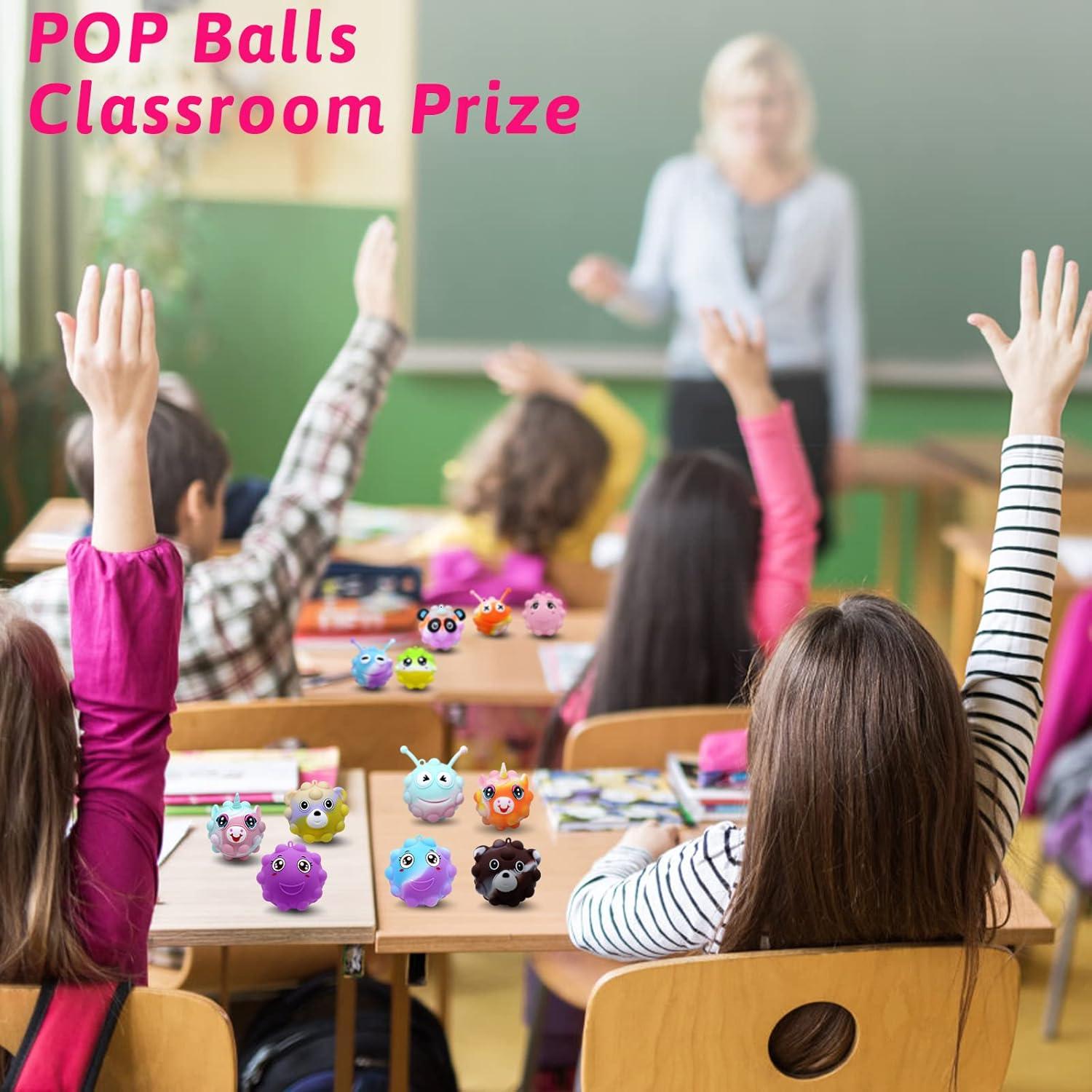 Paquete de 30 Bolas Pop Antiestrés de Animales KissFree