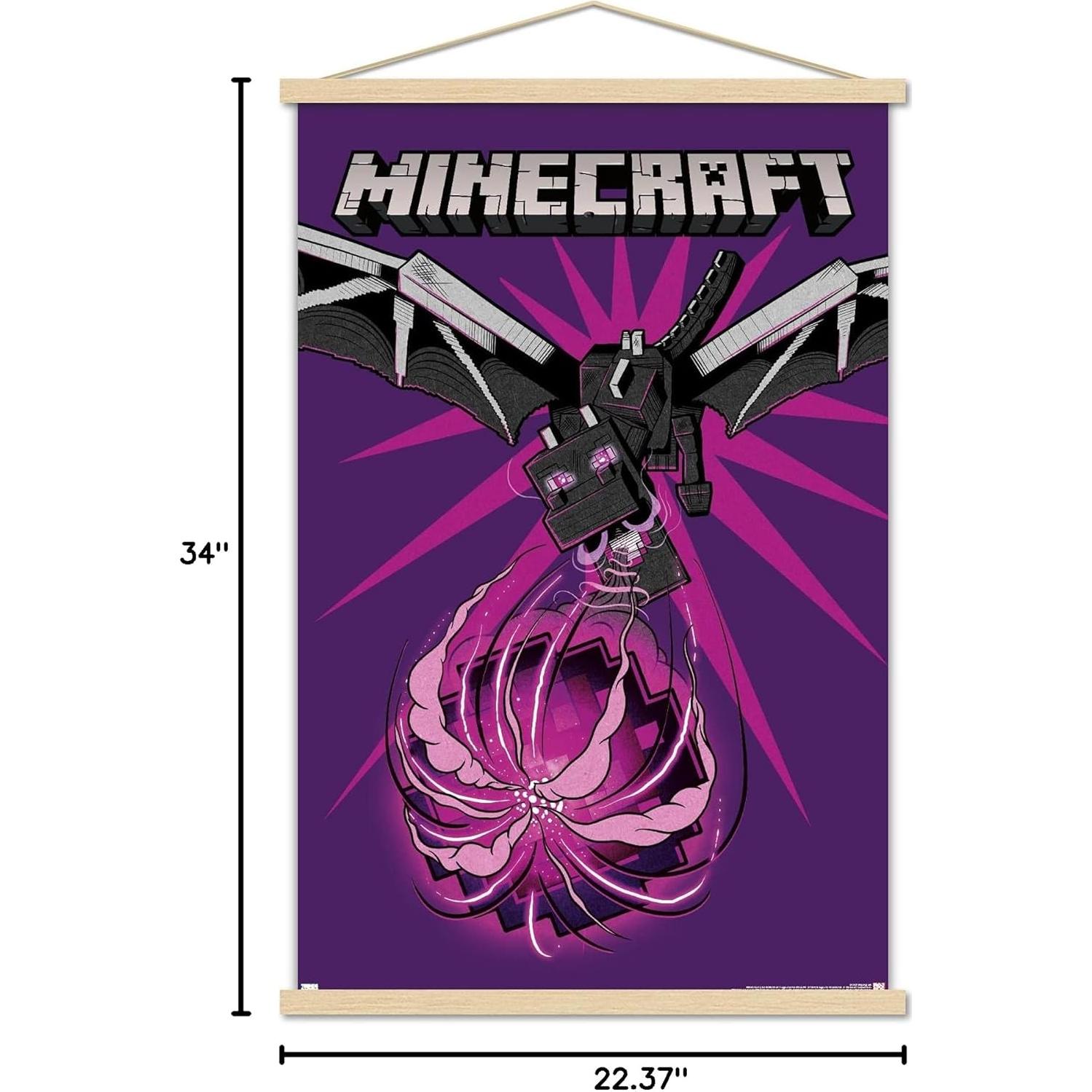 Póster de Dragón con Marco Magnético Trends International 86.4x56.7cm